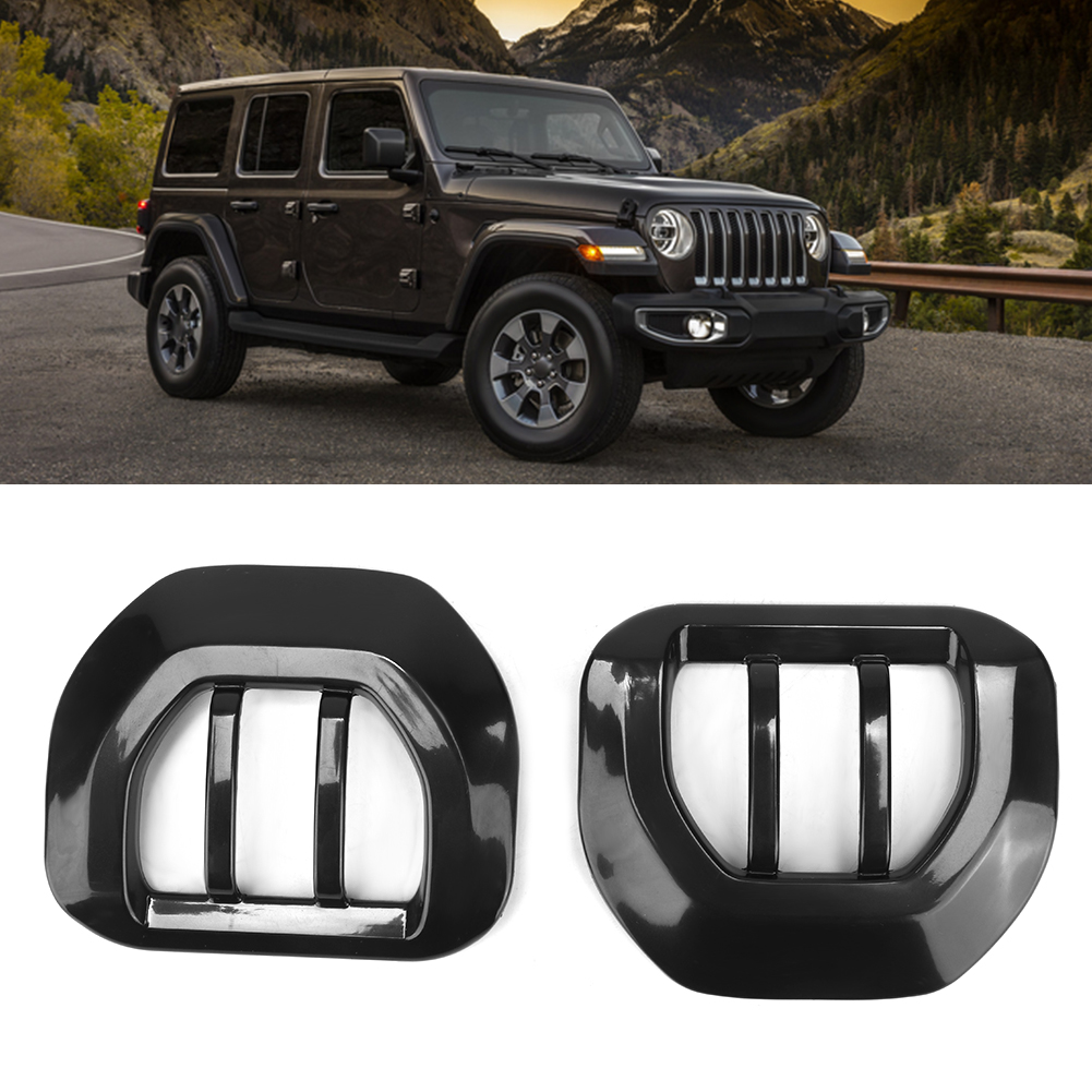 Schwarze Blinker-dekor-elemente Für Den Rückspiegel, Passend Für Jeep Wrangler Jl Ab Baujahr 2018