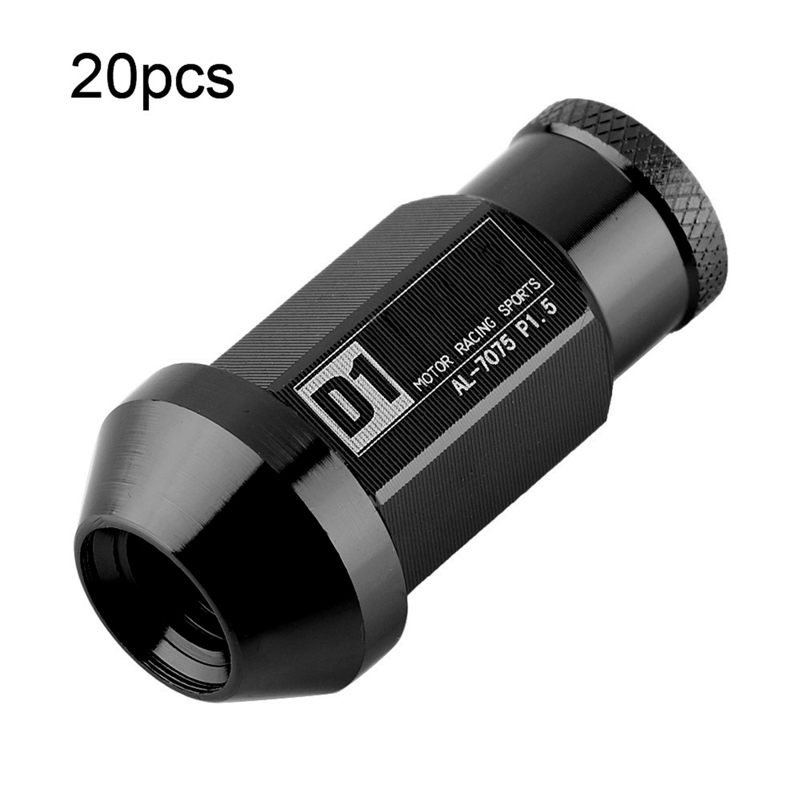 M12x1,5 Aluminium-radmuttern Für Autoreifen, Renngewinde, 4er-set, Schwarz, Hochleistungs-leichtbauschrauben.