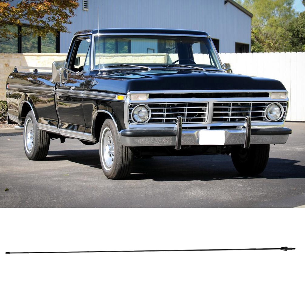 Ford F-150 1975-2008 Fm/am-radioantenne, Ersatzmast, Kompatibles Zubehör, Autoempfang, Ersatzteil, Schwarz.