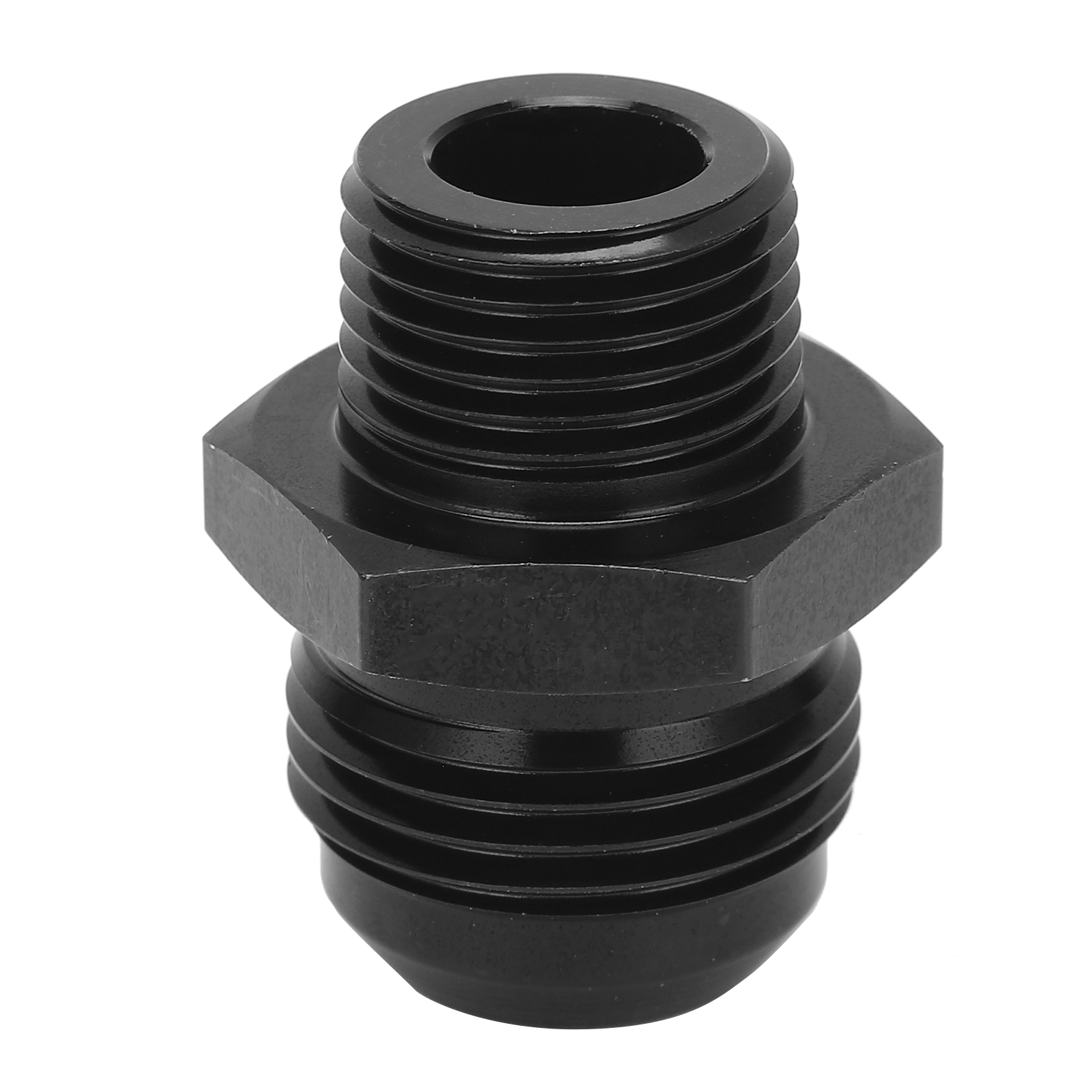 Kraftstoffleitungsanschluss 12 An Auf 1/2 Npt, Schwarz Eloxierter 6061-t6 Aluminiumadapter, Kompatibel Mit Den Meisten Flüssigkeiten.