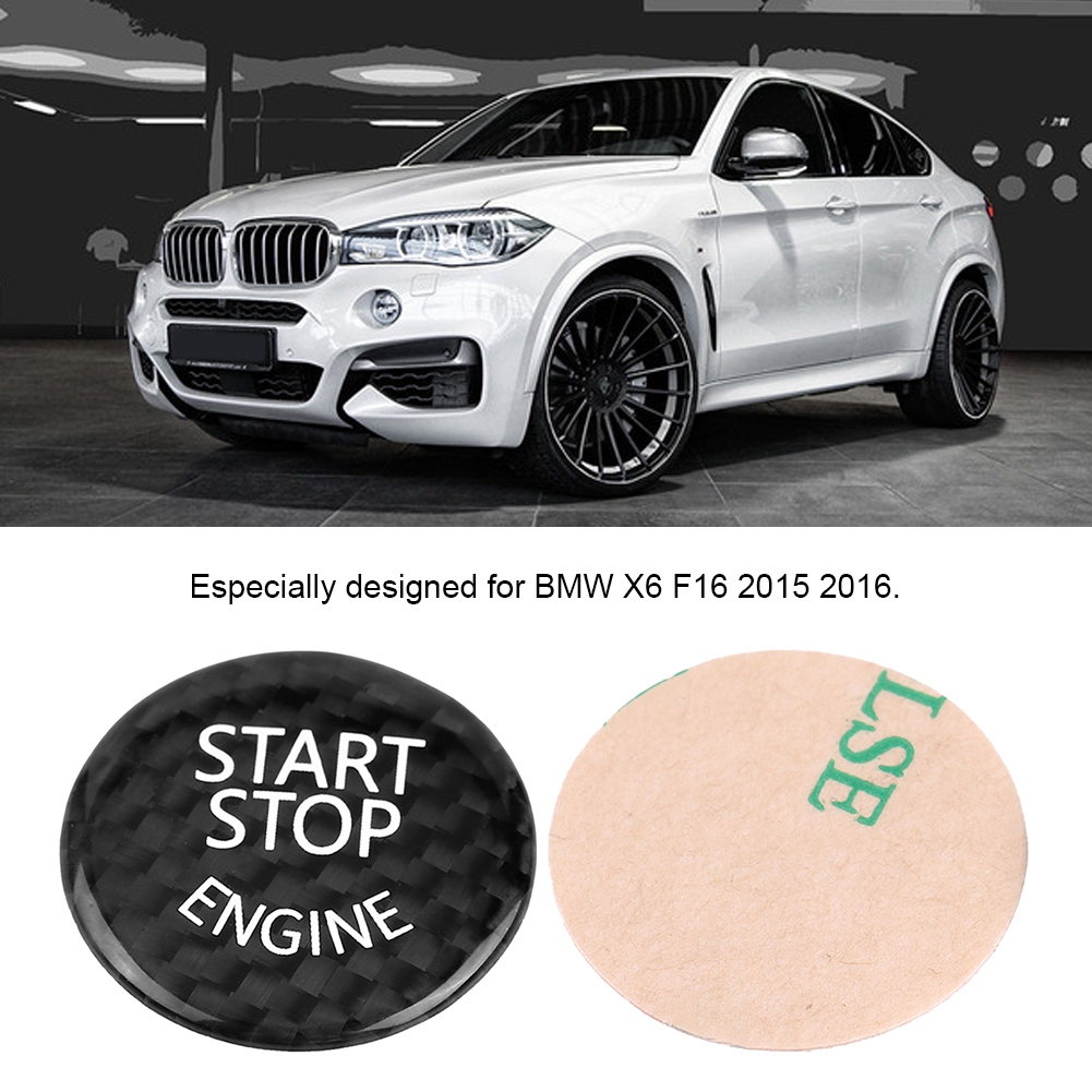 Schwarze Carbonfaser-start/stopp-knopfabdeckung Für Bmw 1er-7er, X1, X3-x6
