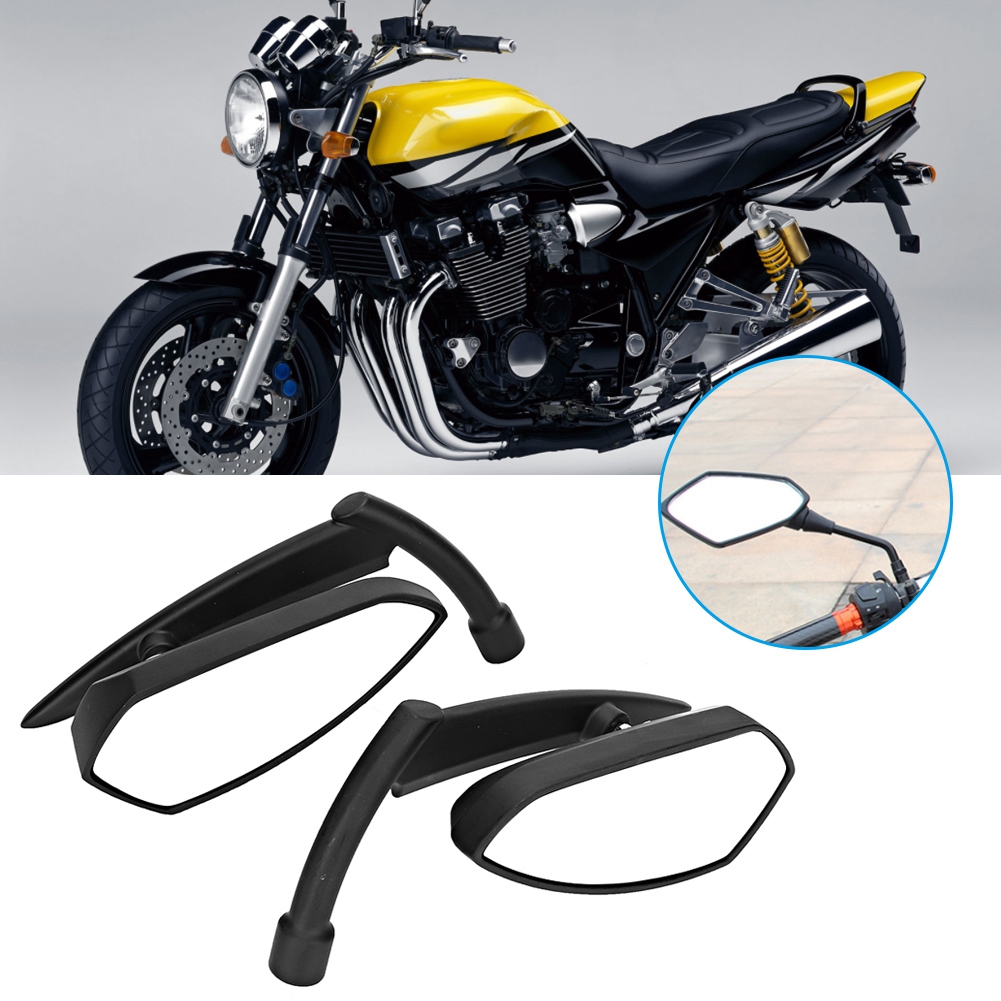 Motorradreflektor-rückspiegel Aus Aluminiumlegierung, Schwarz, Passend Für Yamaha/europäische Motorräder