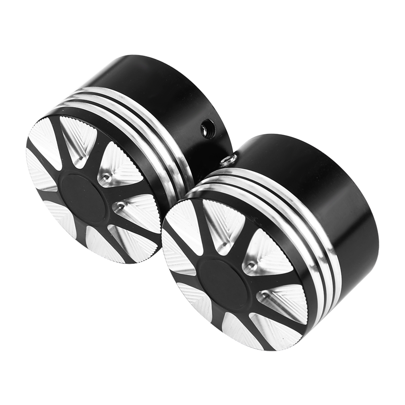 Cnc-gefräste Motorrad-vorderradgabelmutter In Totenkopfform, Schwarze Schraubenabdeckung, Achskappe, Custom-motorradteil.