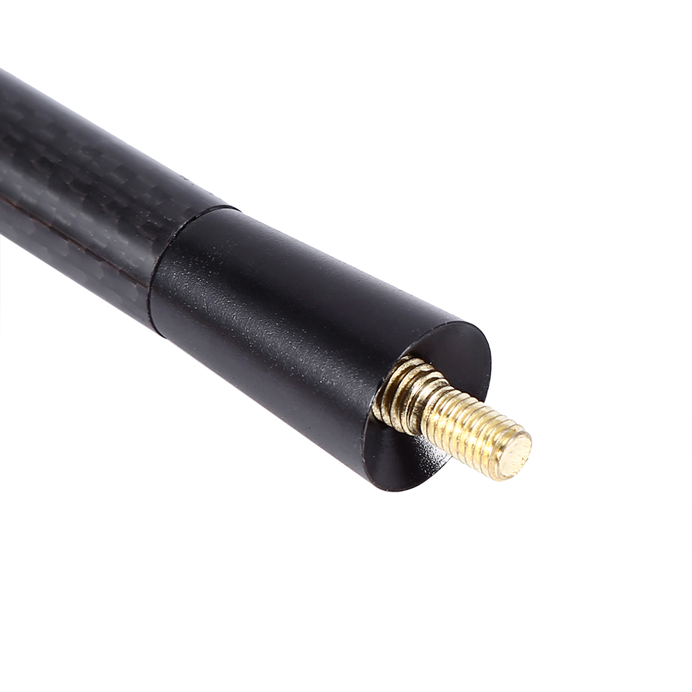 Kurze Schwarze Autoantenne Aus Kohlefaser, 80 Mm/120 Mm Aluminiumschrauben, Universelles Autozubehörset