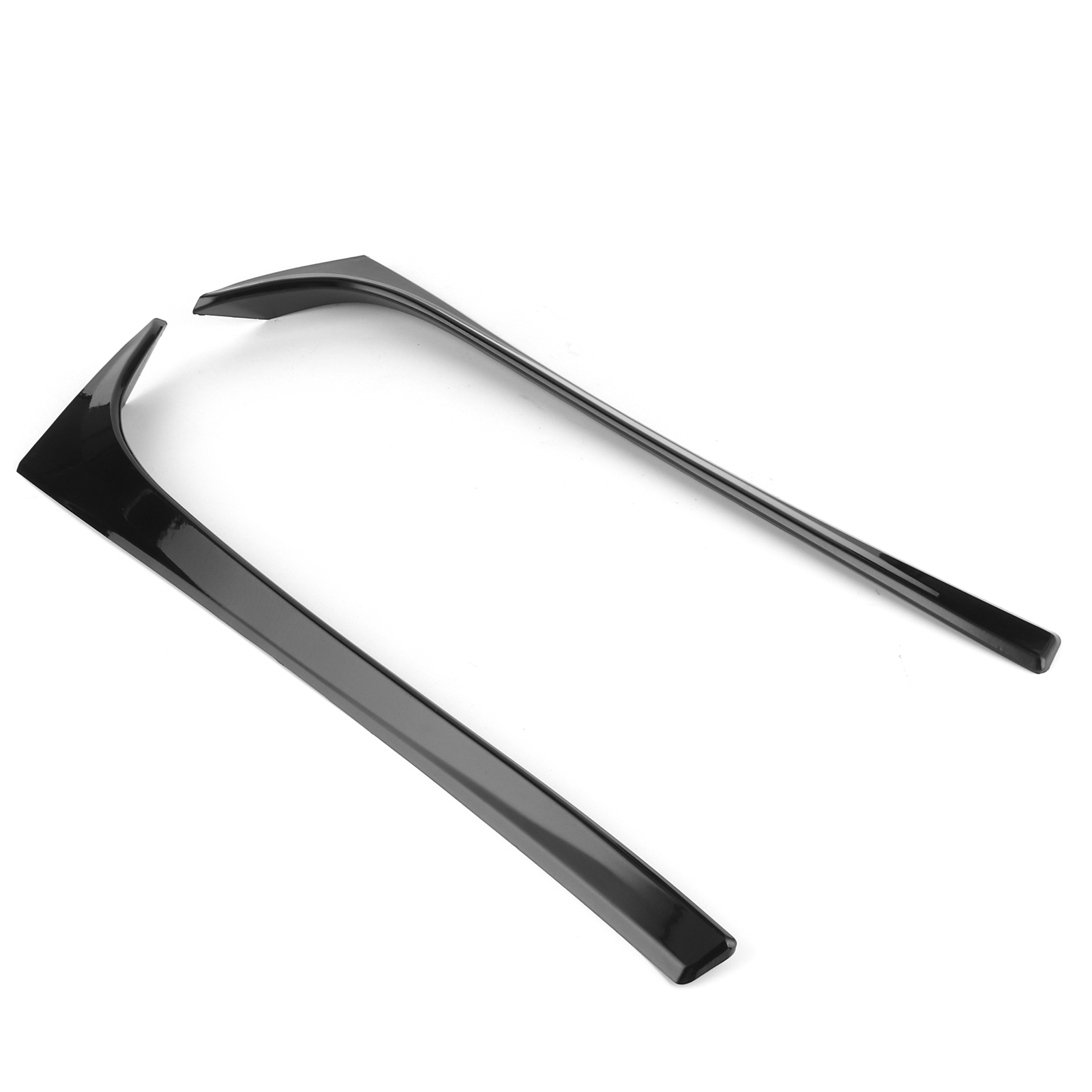 2 Stück Heckscheibenspoiler-seitenflügel-zierleistenabdeckung, Passend Für Mk7 Gtd R 2014–2018, Glänzend Schwarz