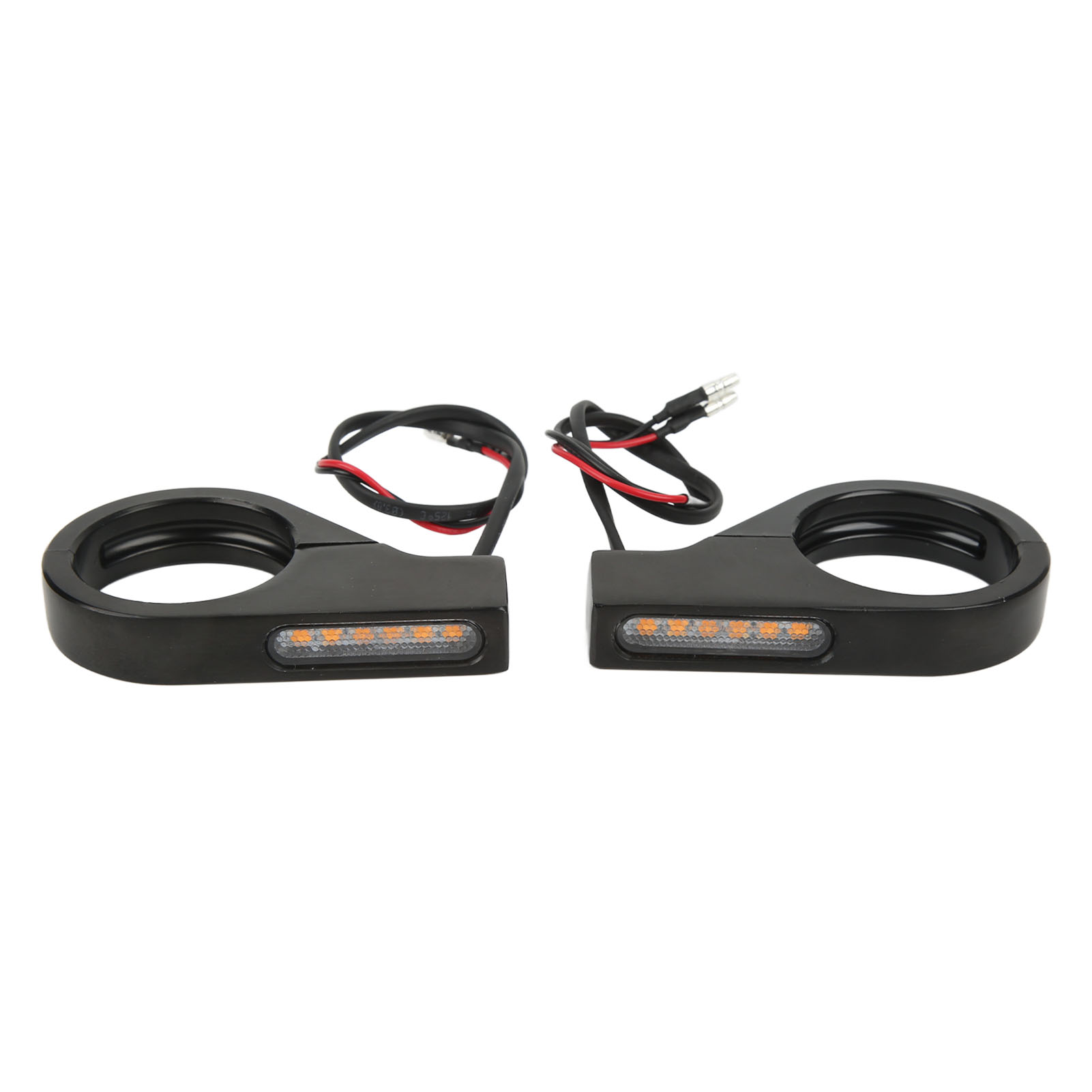 12v Led-motorradblinker, Wasserdicht, Universell, Sehr Helles Blinklicht Für 41-mm-gabeln, Schwarz
