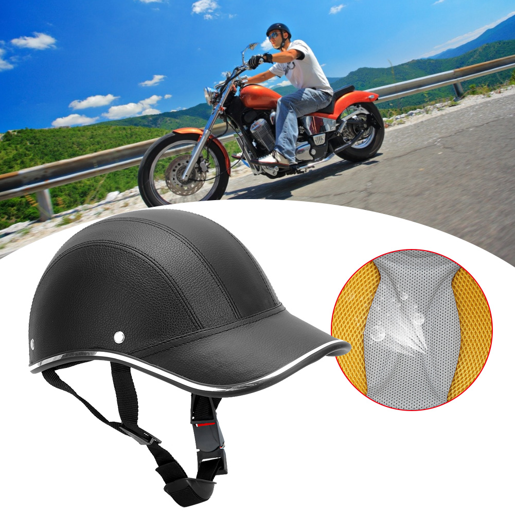Motorradhelm Sicherheit Herren Damen Tragbar Stoßfest Abs (schwarz A0322)