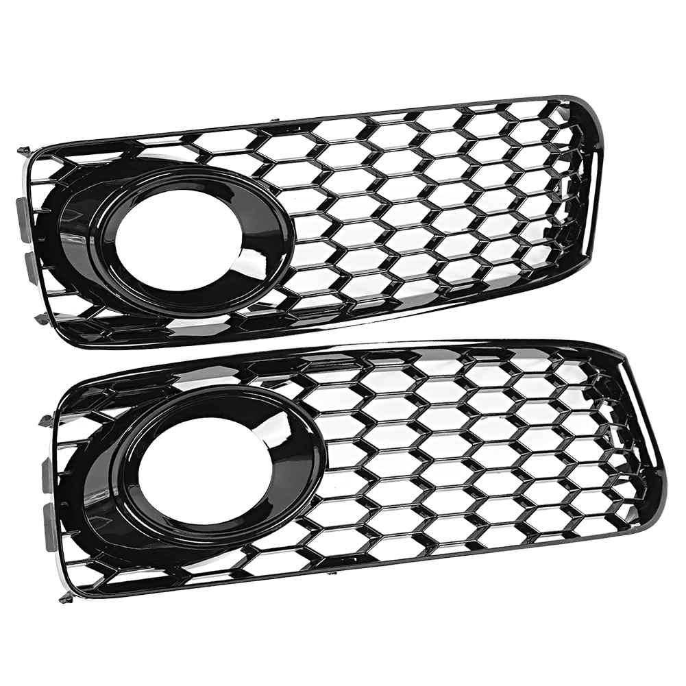 Paar Nebelscheinwerfergitter, Kompatibel Mit Audi A5 S-line S5 B8 Rs5 (2008–2012), Ersatzteile, Frontgrill-set, Schwarz, 2 Stück