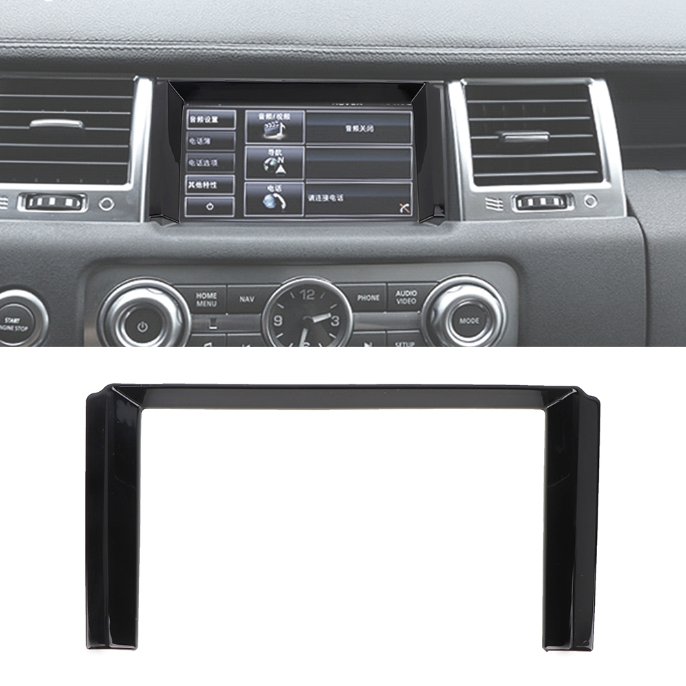 Zierrahmen Für Gps-navigationsbildschirm, Kompatibel Mit Range Rover Sport 2010-2013, Schwarze Ausführung, Austauschset, Interieurzubehör.