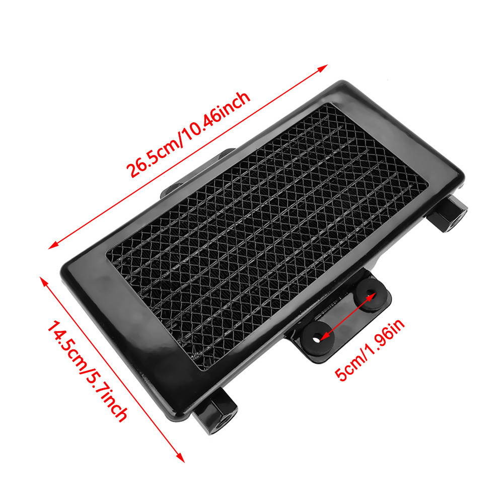 125-ml-motorölkühler Für Motorräder Mit 125–250 Cm³ Hubraum, Schwarzes Aluminium, Hochleistungs-ölkühler