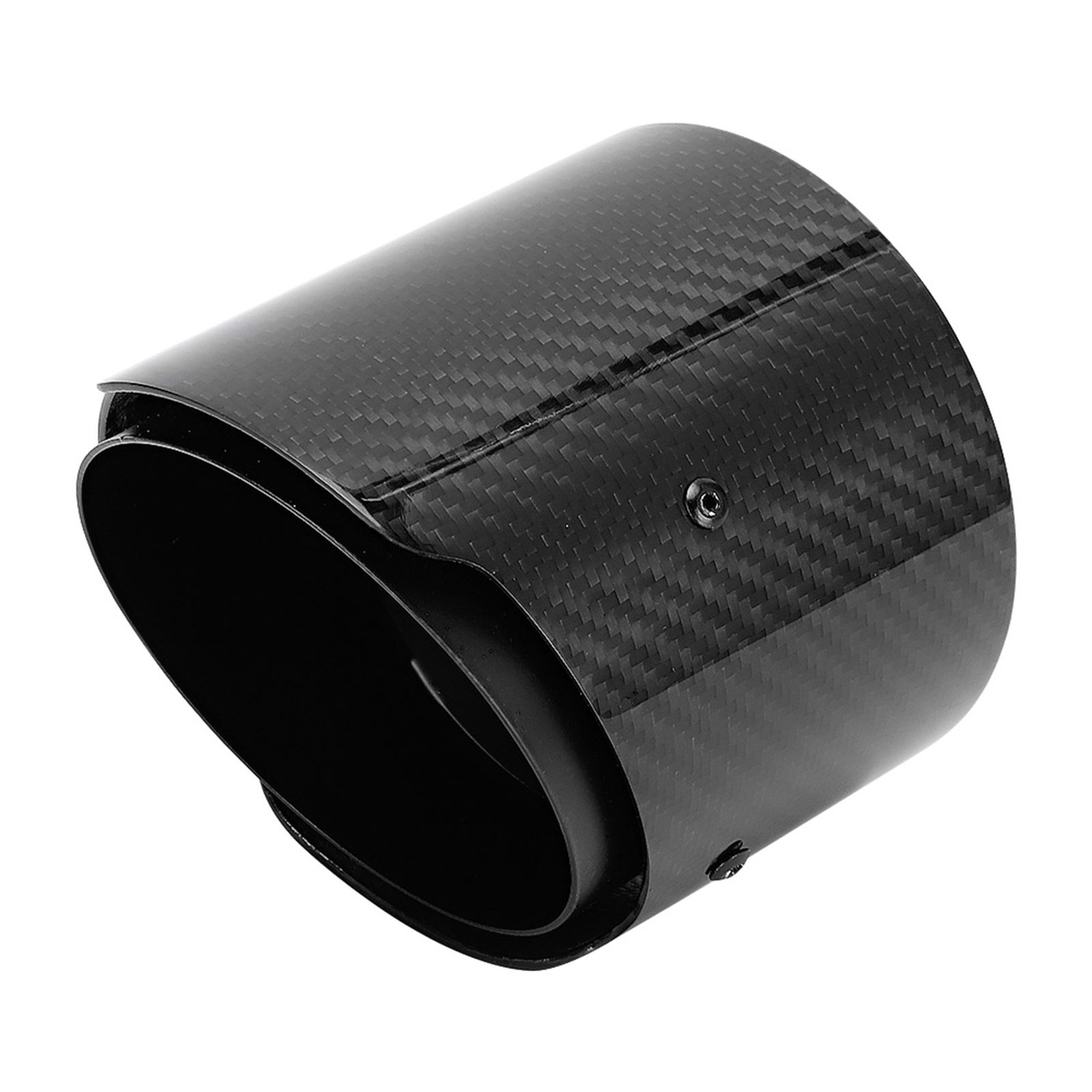Carbonfaser-auspuffendrohr-modifikation 54 Mm-114 Mm, Passend Für Suzuki New Swift Sports 18-20 (schwarz, Gerade, Glänzend)