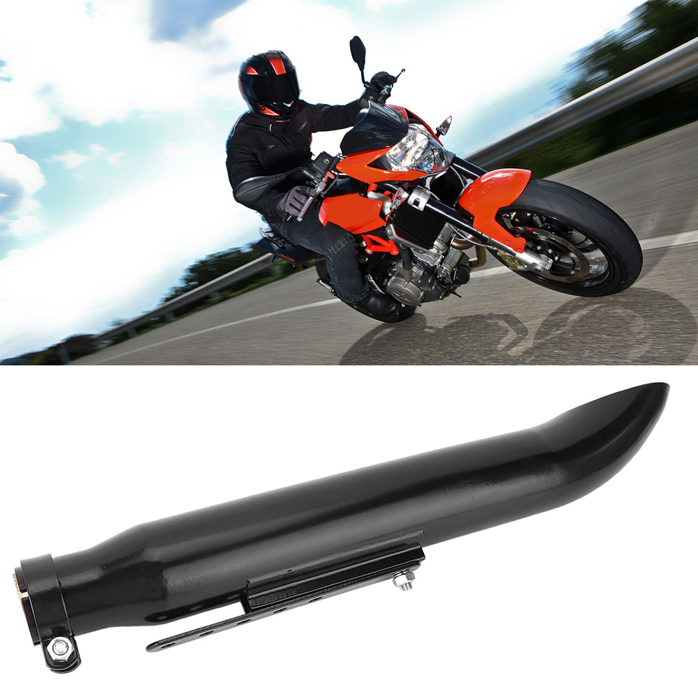 Motorrad-schrägendrohr-auspuffanlage Aus Eisen, Ersatzteil 38,5/40/43/45 Mm (schwarz)