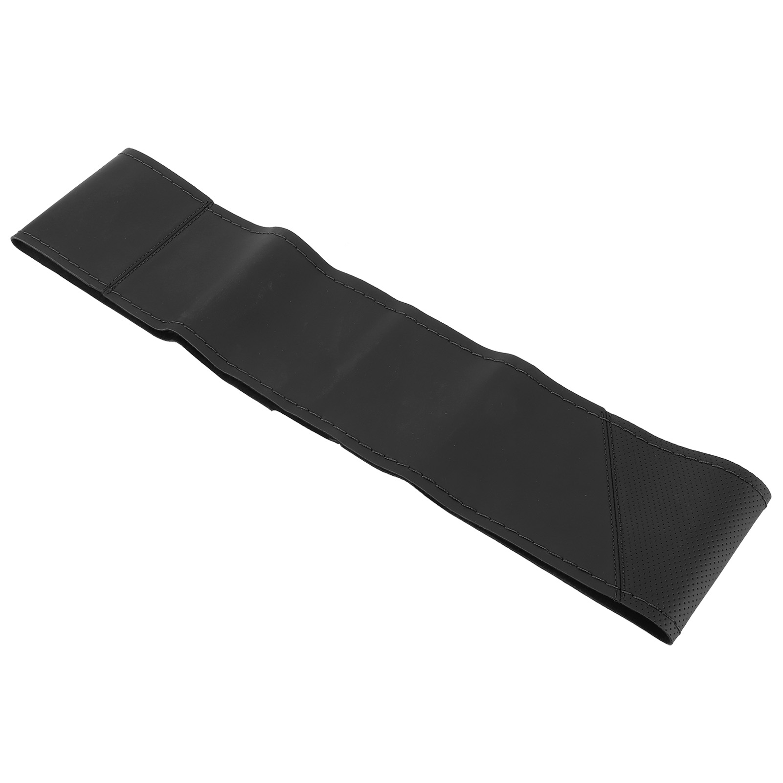 Universeller 15-zoll-lenkradbezug Zum Selbermachen, Handgenäht, Perforiertes Mikrofaserleder (schwarz)