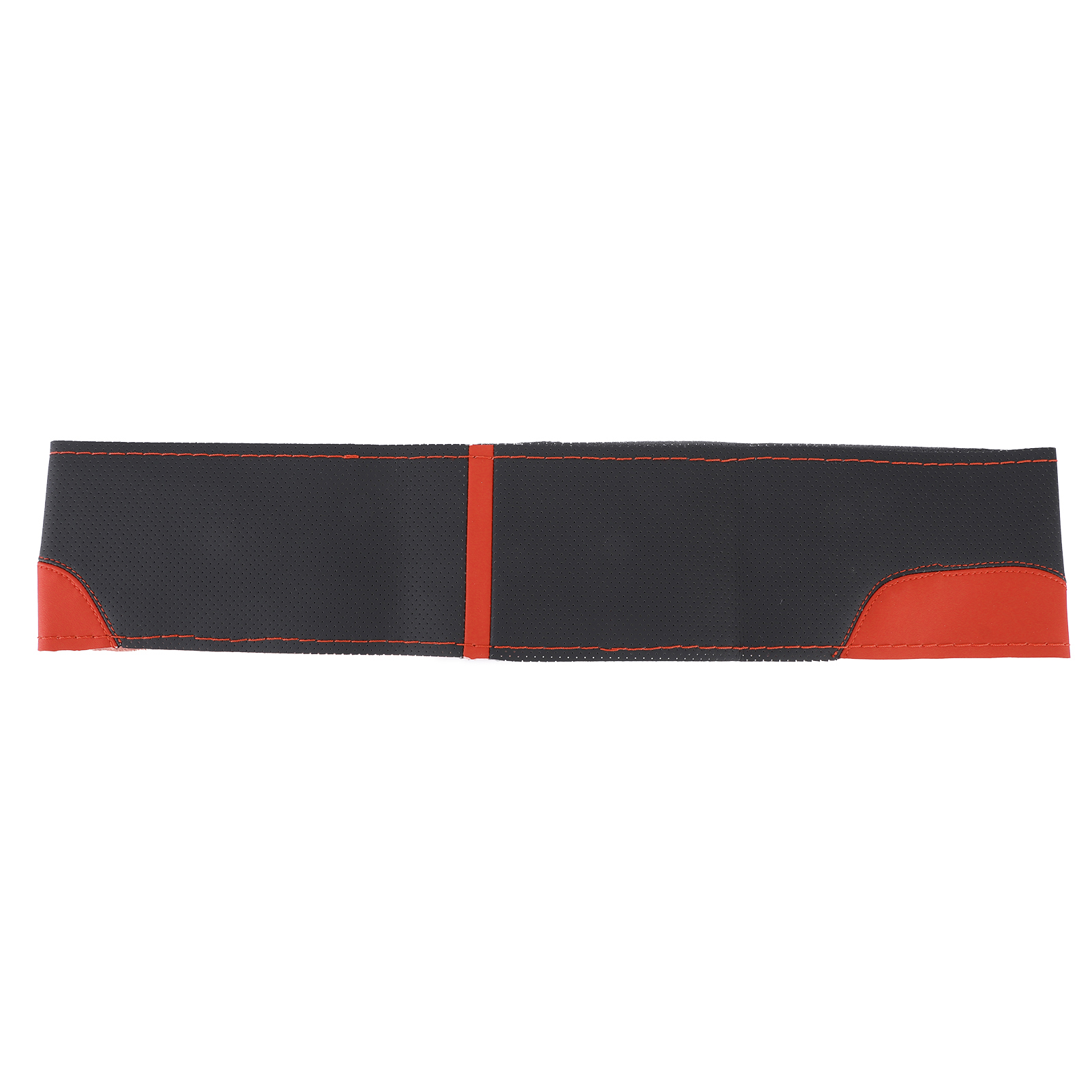 Universeller Lenkradbezug 15 Zoll, Handgenäht, Perforiert, Mikrofaser-lederbezug (noir Orange)