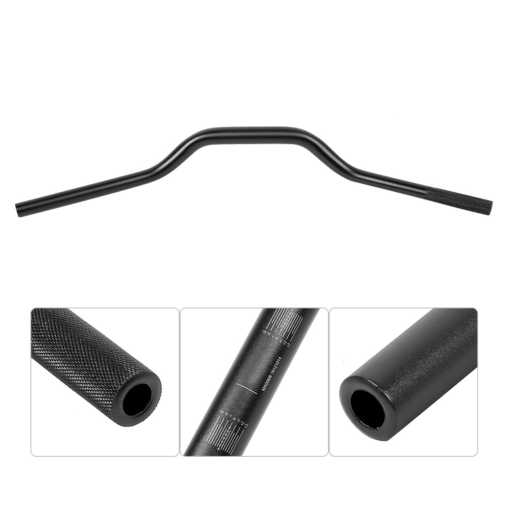 22 Mm Cnc-gefräster Aluminium-motorradlenker, 28,6 Mm Rohrdurchmesser, Schwarzer Drag Bar, Leichter Universallenker