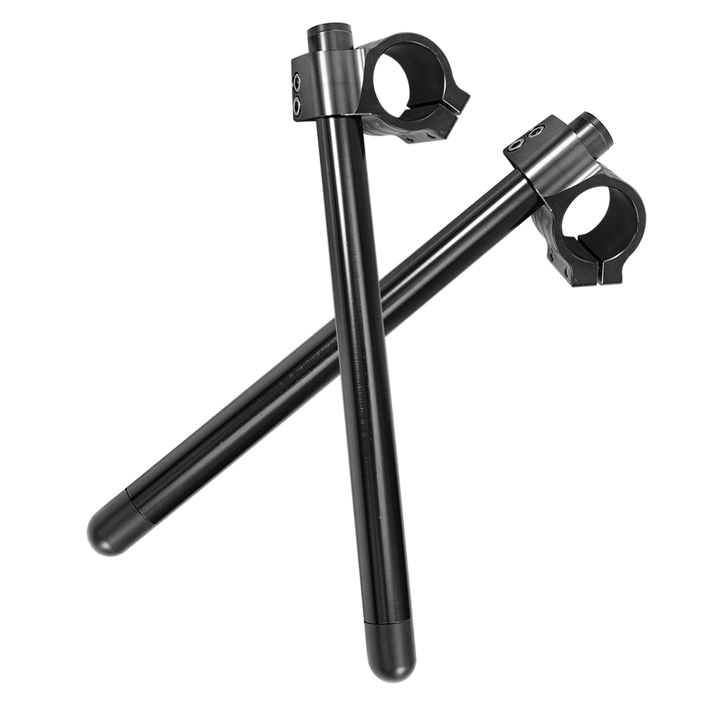 Cnc-gefräste 38-mm-motorradgriffe, Schwarz, Universell Verstellbarer Lenker, Separates Aluminium-motorrad-kit