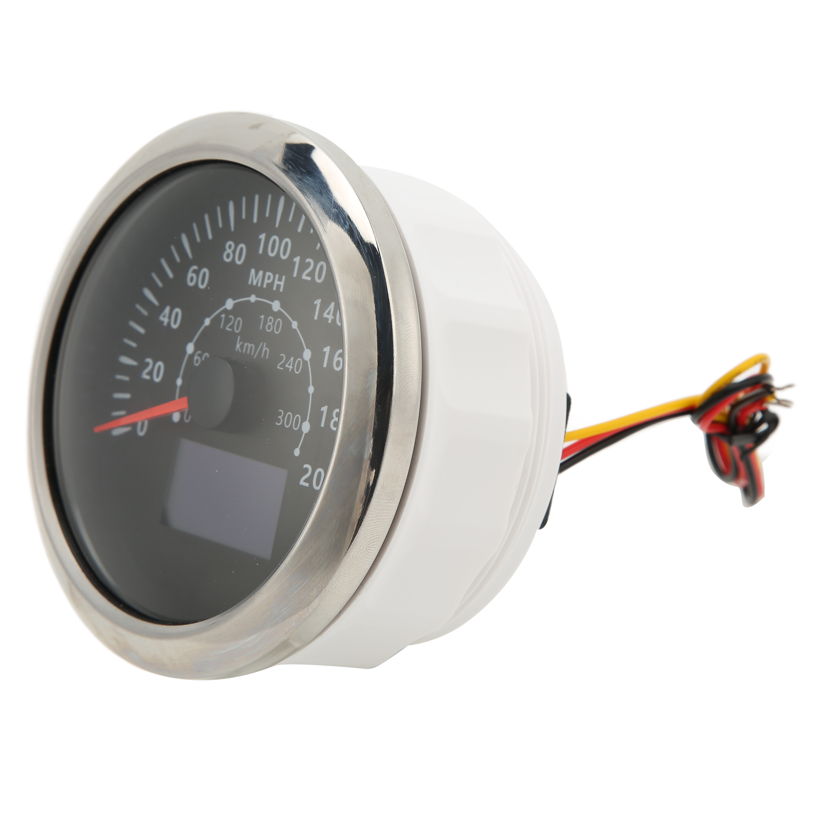 85-mm-gps-tachometer 0–300 Km/h (0–200 Mph), Wasserdicht (ip67), Mehrfarbige Hintergrundbeleuchtung, Digitaler Kilometerzähler Für Wohnmobile Und Boote, Schwarz
