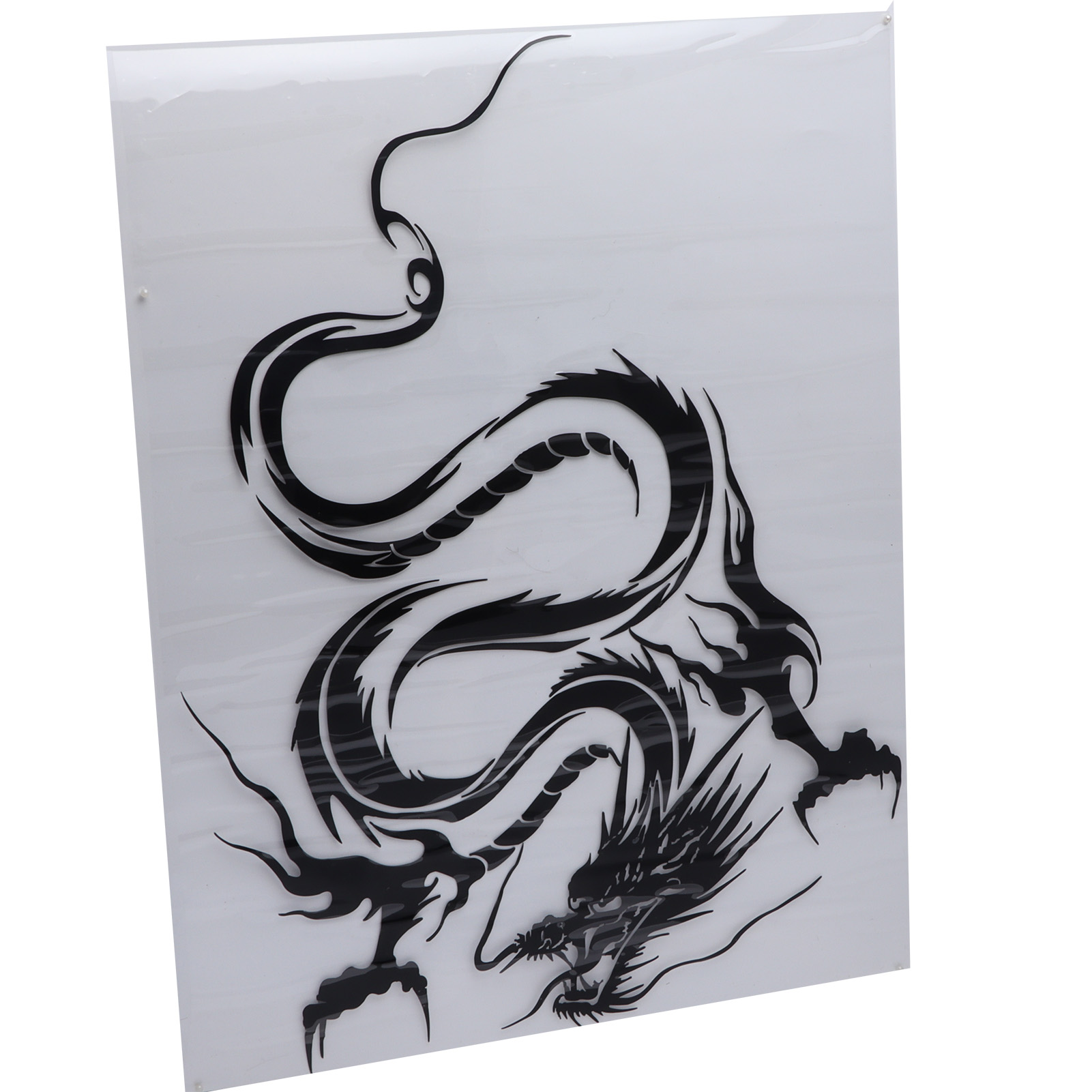 Motorhaubenaufkleber 50 X 36 Cm, Schwarz, Universal, Drachen-totem, Dekorativ, Wasserdicht, Nissan