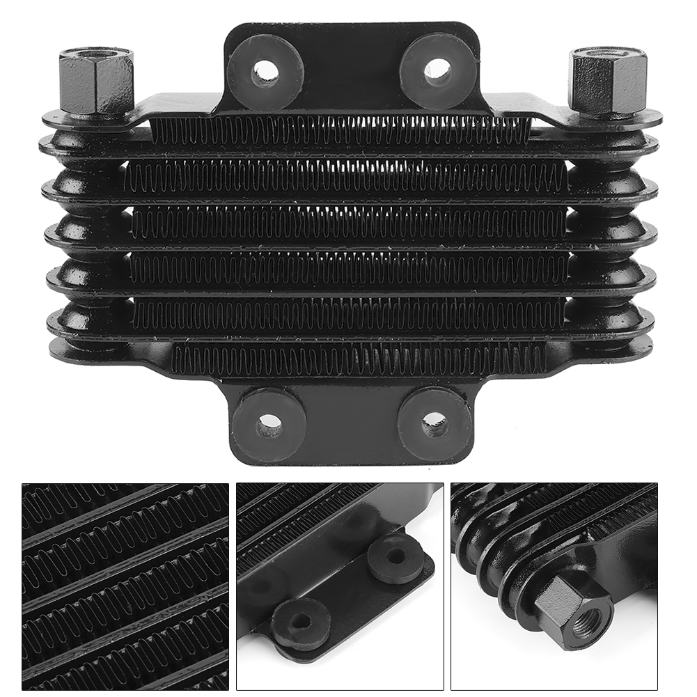 6-reihiger Motorölkühler, Schwarze Kühlkomponenten Für 125–250 Cm³ Motorräder, Dirtbikes Und Atvs