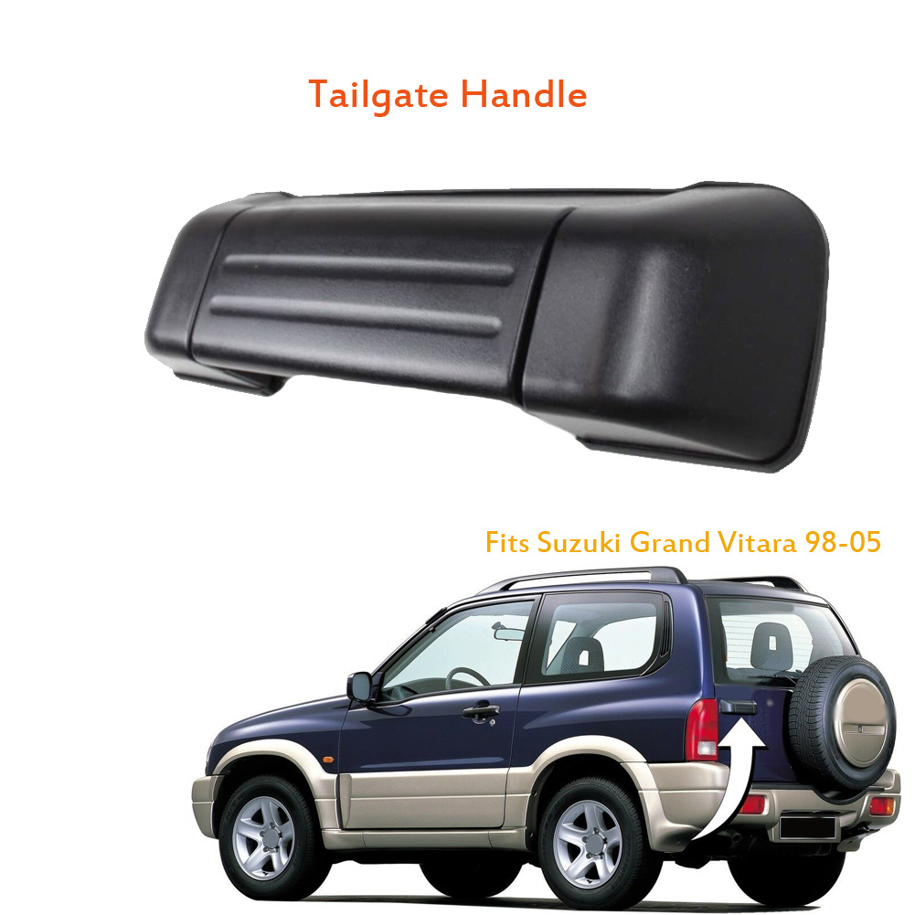 1-teiliger Heckklappengriff, Kompatibel Mit Suzuki Grand Vitara 98-05 Und Xl-7 02-06, Heckklappengriff, Robustes Ersatzteil, Schwarz, Einfach Zu Montieren.