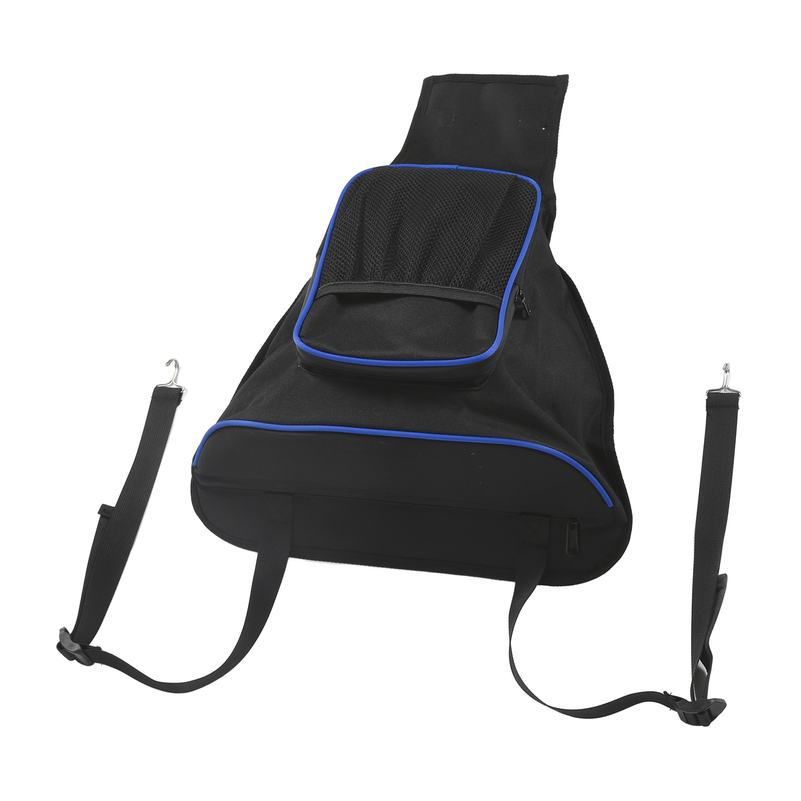 Utv-mittelkonsolen-aufbewahrungstasche, 1680d Oxford-gewebe, Ersatz Für Polaris Rzr 570/800/800s/900, Schwarz Und Blau, Robuste Organizer-tasche