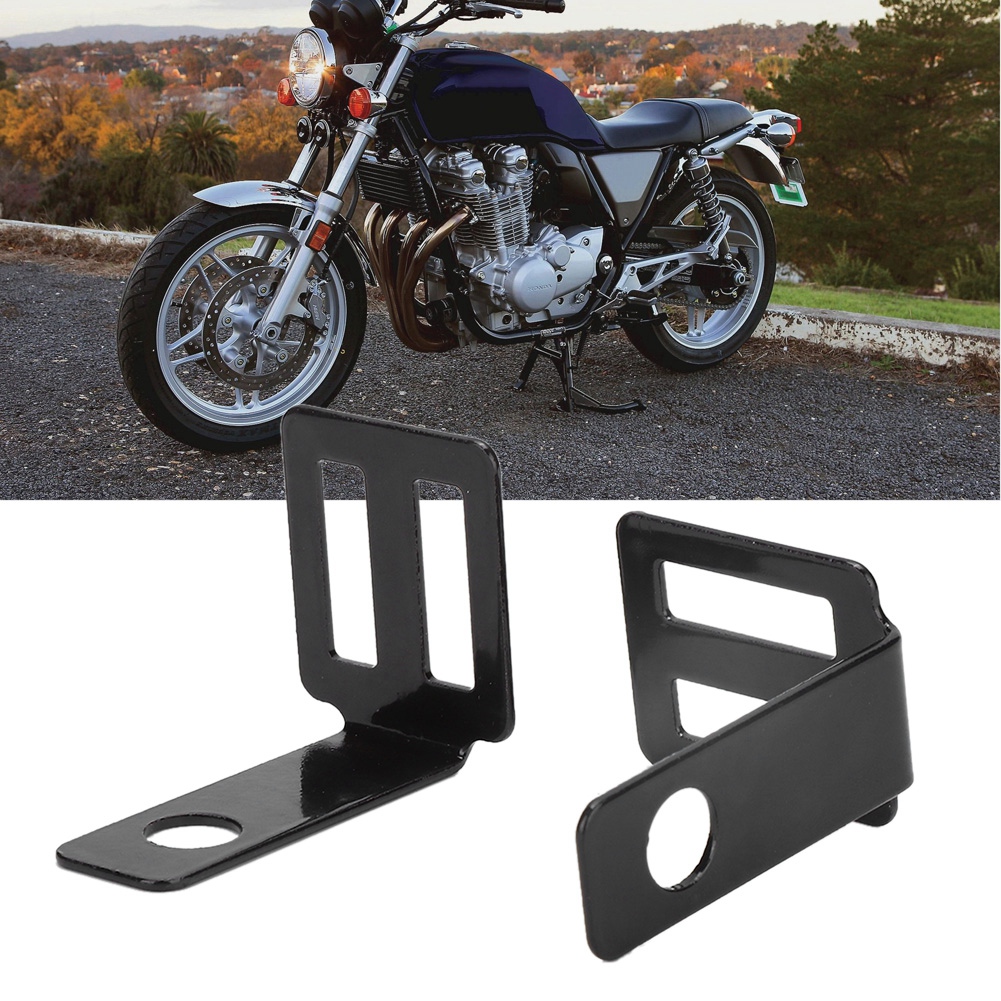 Universelle Schwarze Metallhalterung Für Den Hinteren Blinker Von Motorrädern, Lampenhalterung, Universelle Befestigung Für Motorradblinker, Robuste Schwarze Halterung.