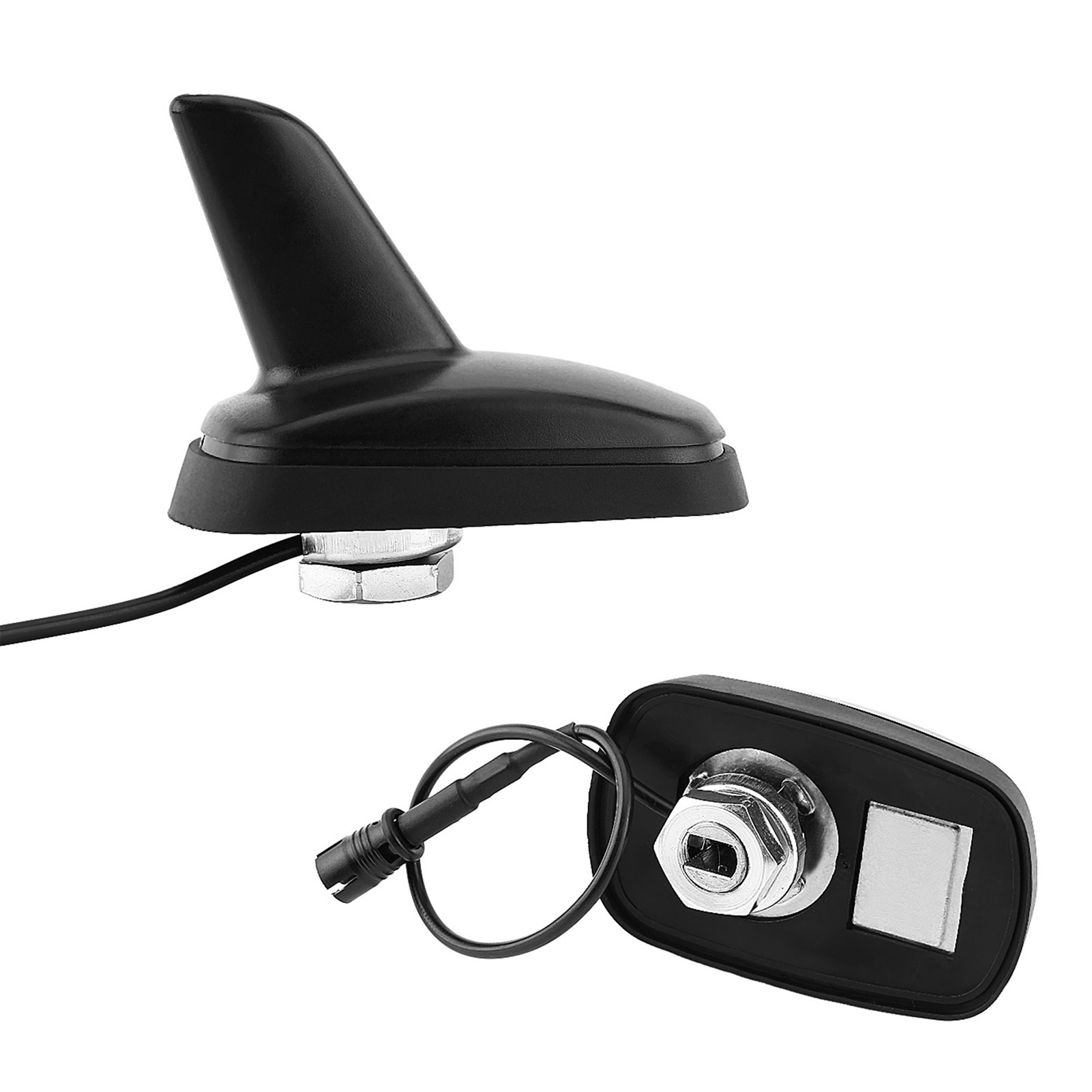 Sportliche, Haifischflossenförmige Am/fm-autodachantenne Für Seat, Schwarz, Kompatibel Mit Außenzubehör, Verbesserter Empfang
