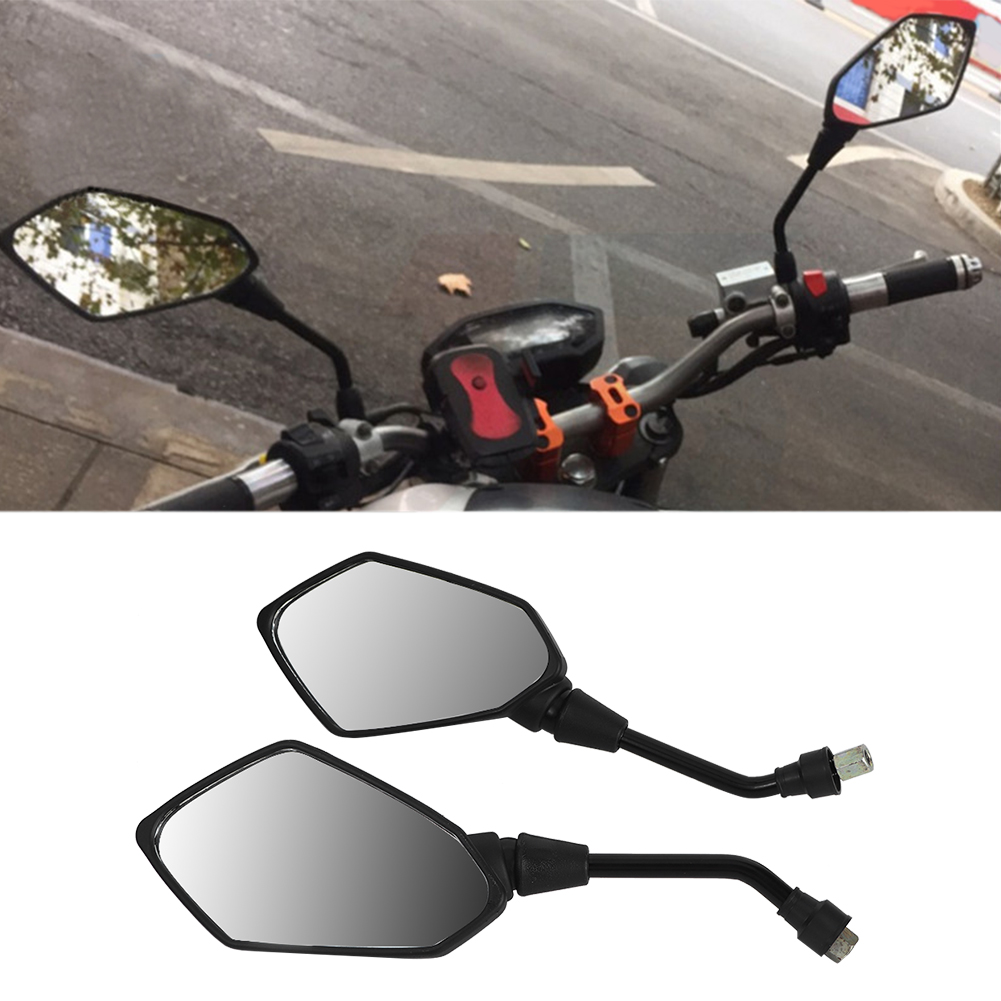 Paar Universelle Motorrad-rückspiegel, 8 Mm, Schwarz