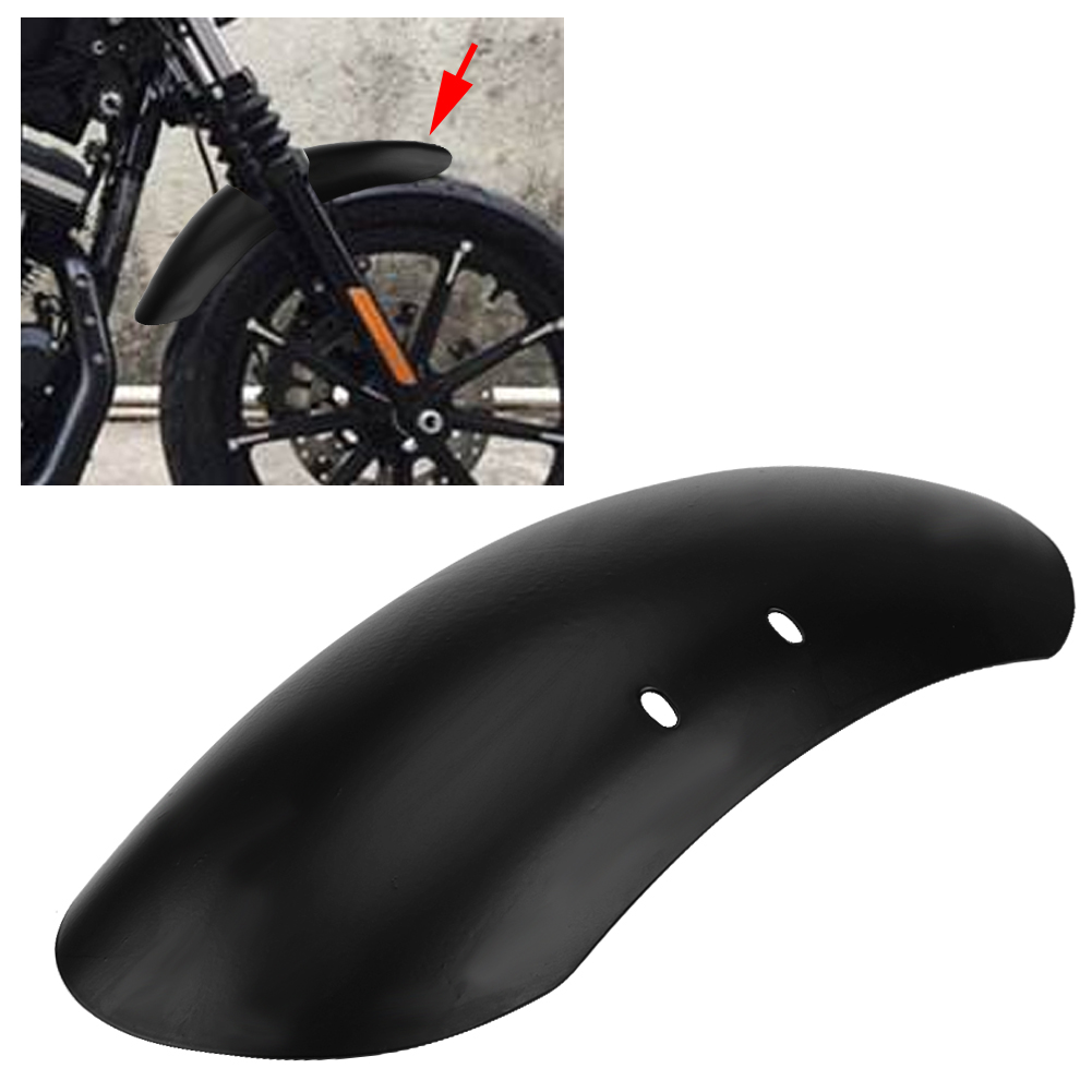 Kurzer Vorderer Kotflügel Für Forty Eight 48 Xl1200x Xl 1200 2010-2017, Motorradteil, Frontflügel, Schwarz, Robust, Kompatibel Mit Sportster.