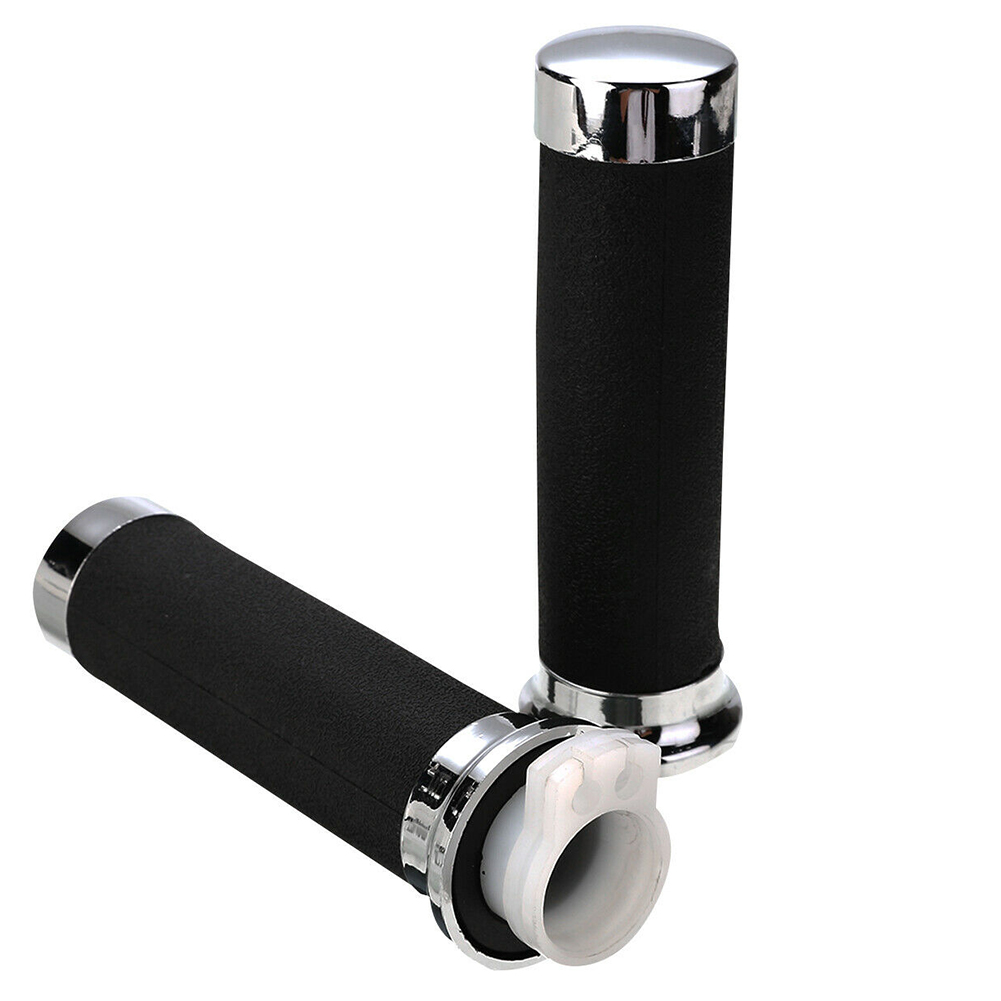 25-mm-motorradlenkergriffe, Paar Rutschfeste, Komfortable Und Ergonomische Griffe, Kompatibel Mit Rollern Und Motorrädern, Schwarz, Universell