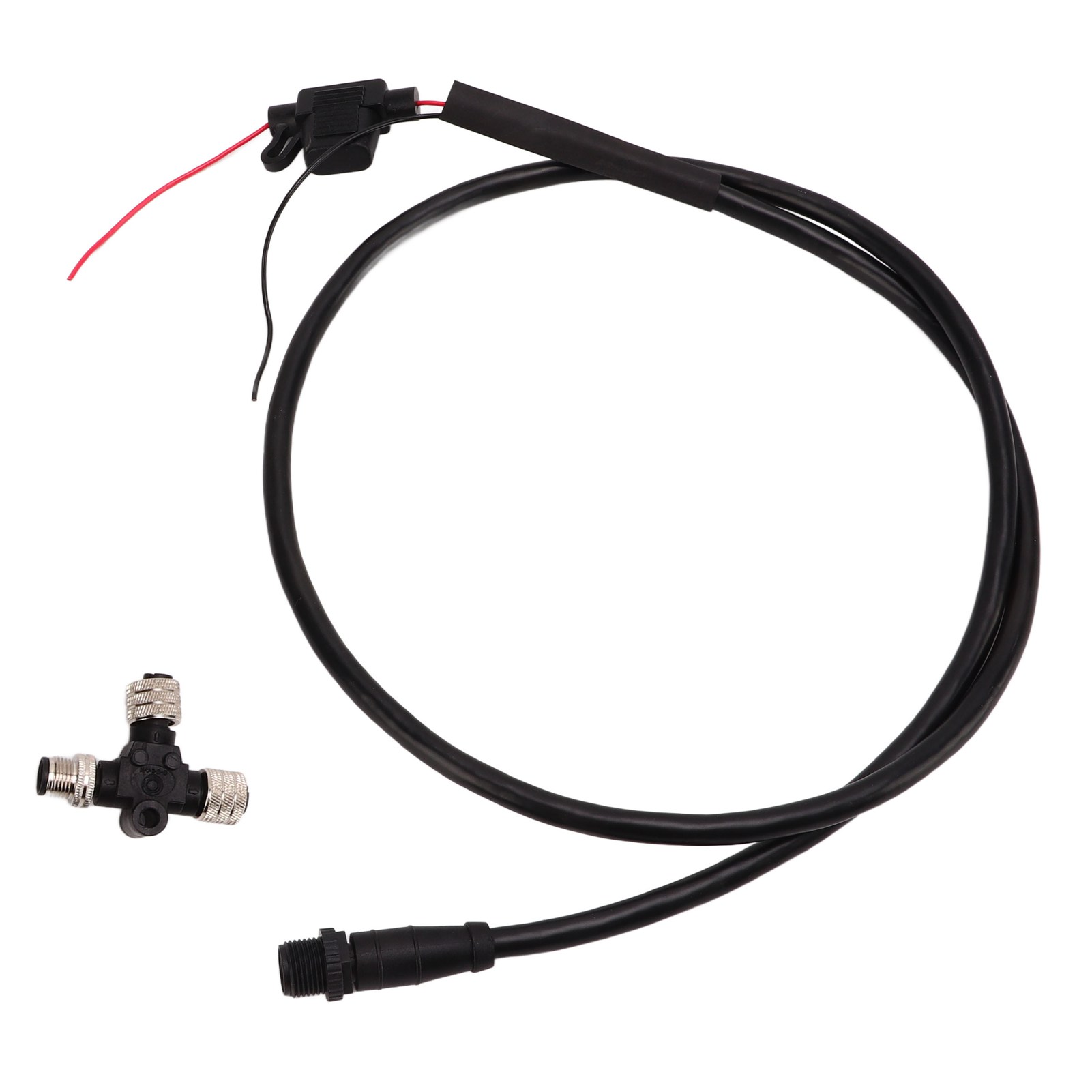 Backbone-kabel Mit T-stecker, 3-a-sicherung, 5 Pins, M12-gewinde, 1 M Länge, Ip67 Wasserdicht Für Nmea-2000-netzwerk