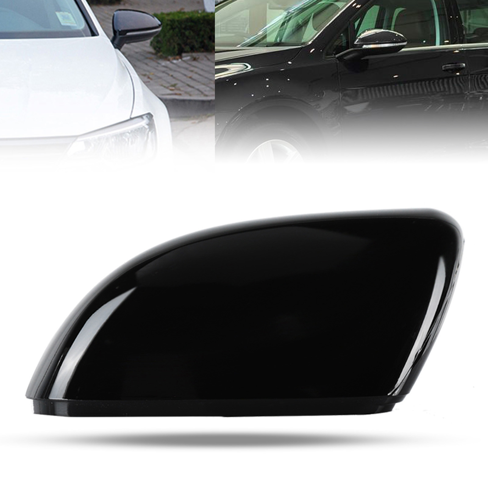 Linker Außenspiegel, Schwarz, Glänzende Zierabdeckung/gehäuse Für Auto