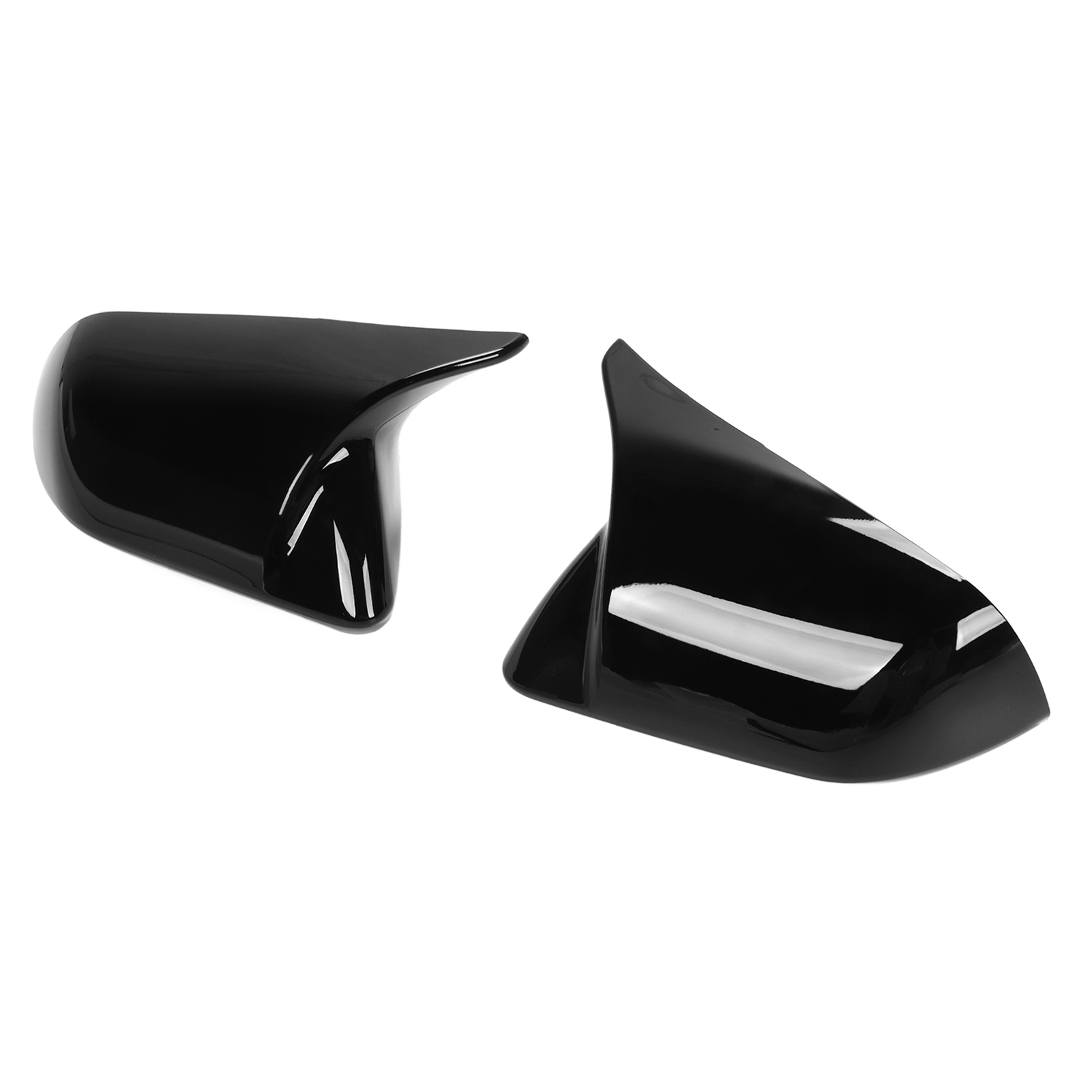 Außenspiegelhaubenabdeckung, 2-teilig, Glänzend Schwarz, Hupen-design, Kompatibel Mit Ford Mustang 2015-2022, Ersatzset