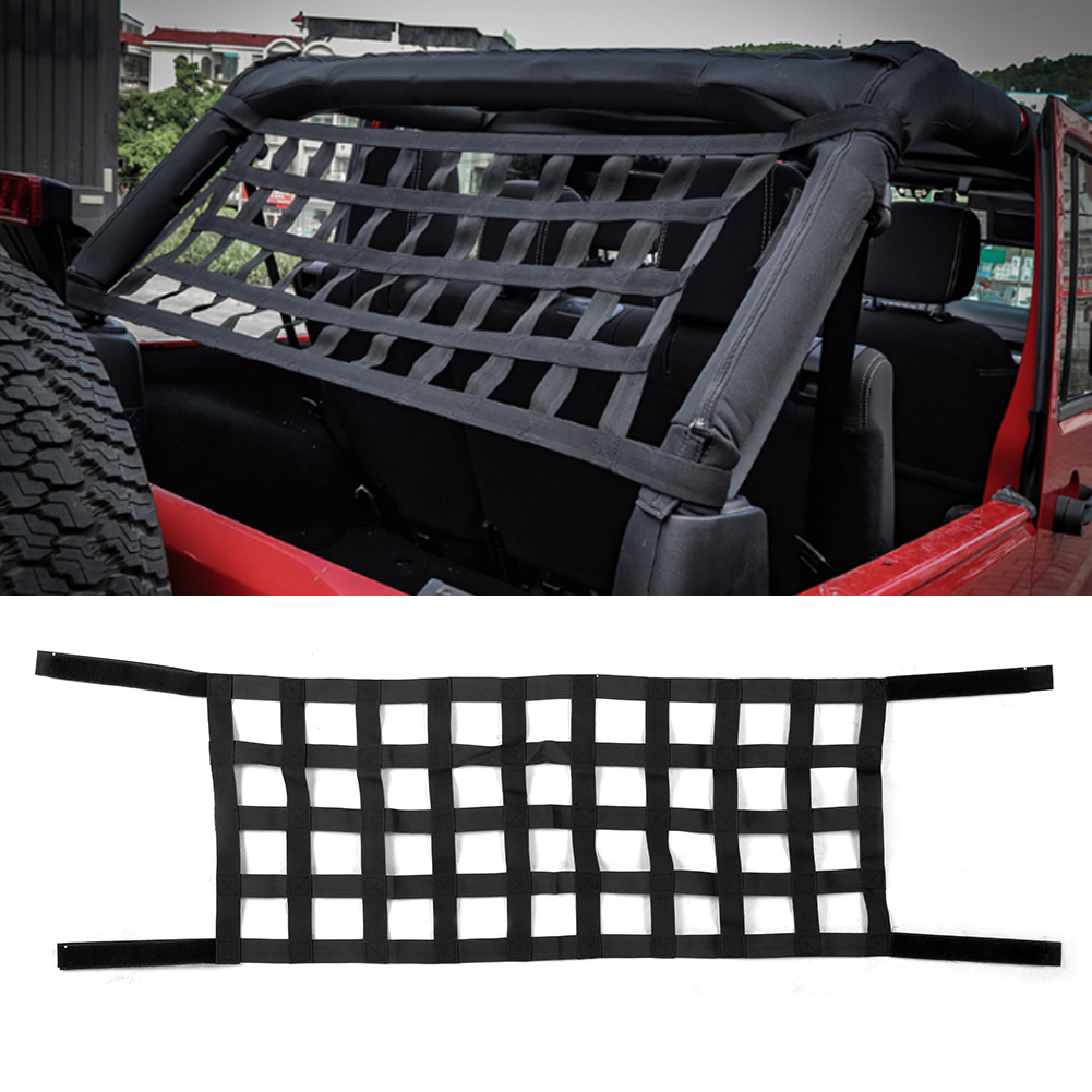 Dachgepäckträger-netzabdeckung Passend Für Jeep Wrangler Tj Jk Jl 1997-2018, Schwarz