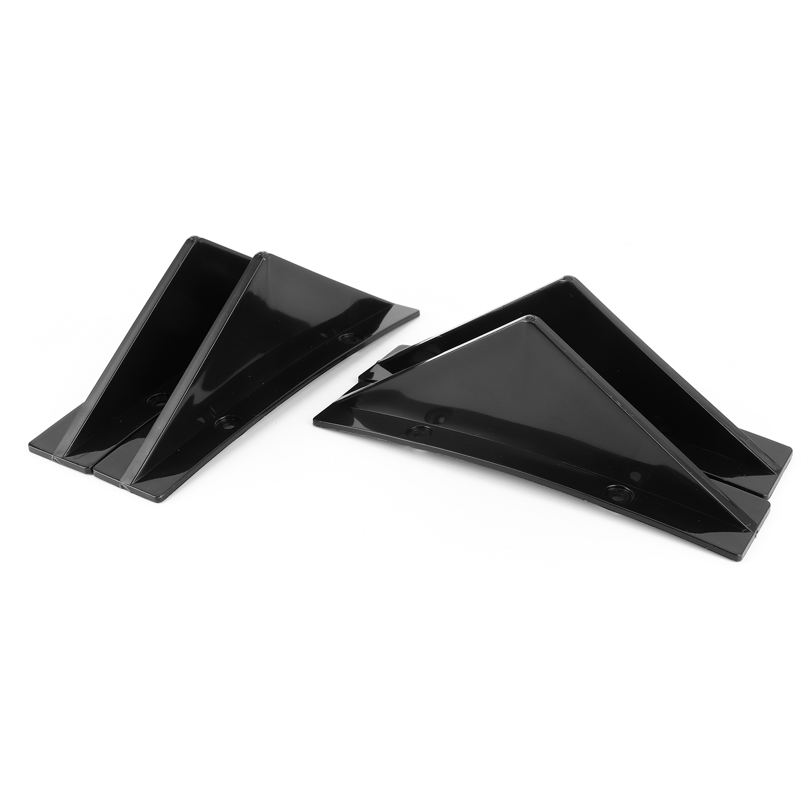 Universelle, Glänzend Schwarze Diffusorlippe Aus Fiberglas Für Die Heckstoßstange, Haifischflossenspoiler Mit Befestigungsschrauben, Fahrzeugkompatibler Satz