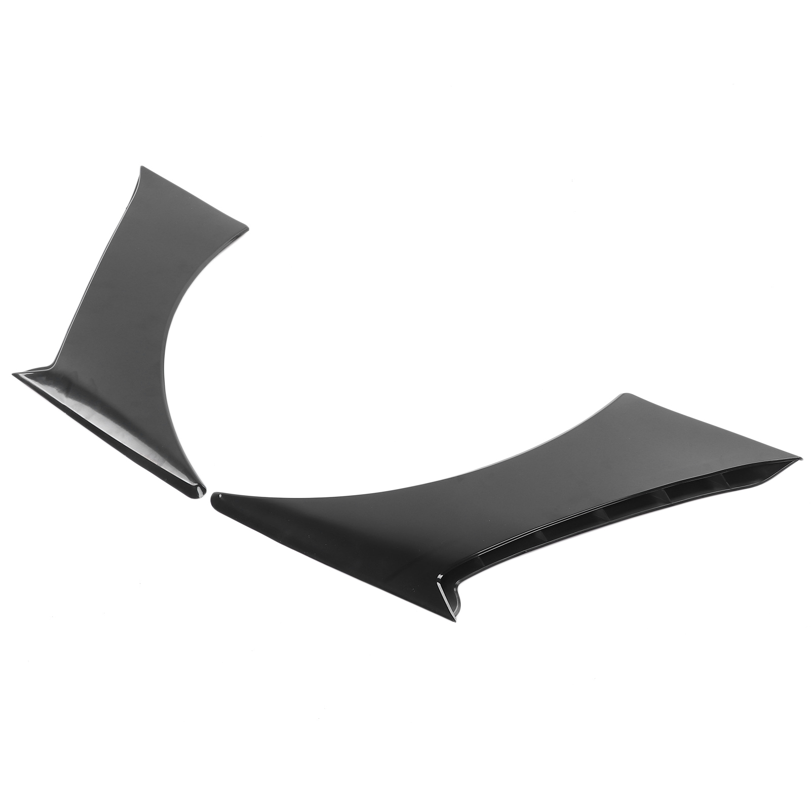 2 Dekorative Schwarze Kunststoff-kotflügelentlüftungen Für Ford Mustang (2015–2020), Seitliche Motorhaubenleisten, Exterieur-styling-zubehör, 2-teiliges Set