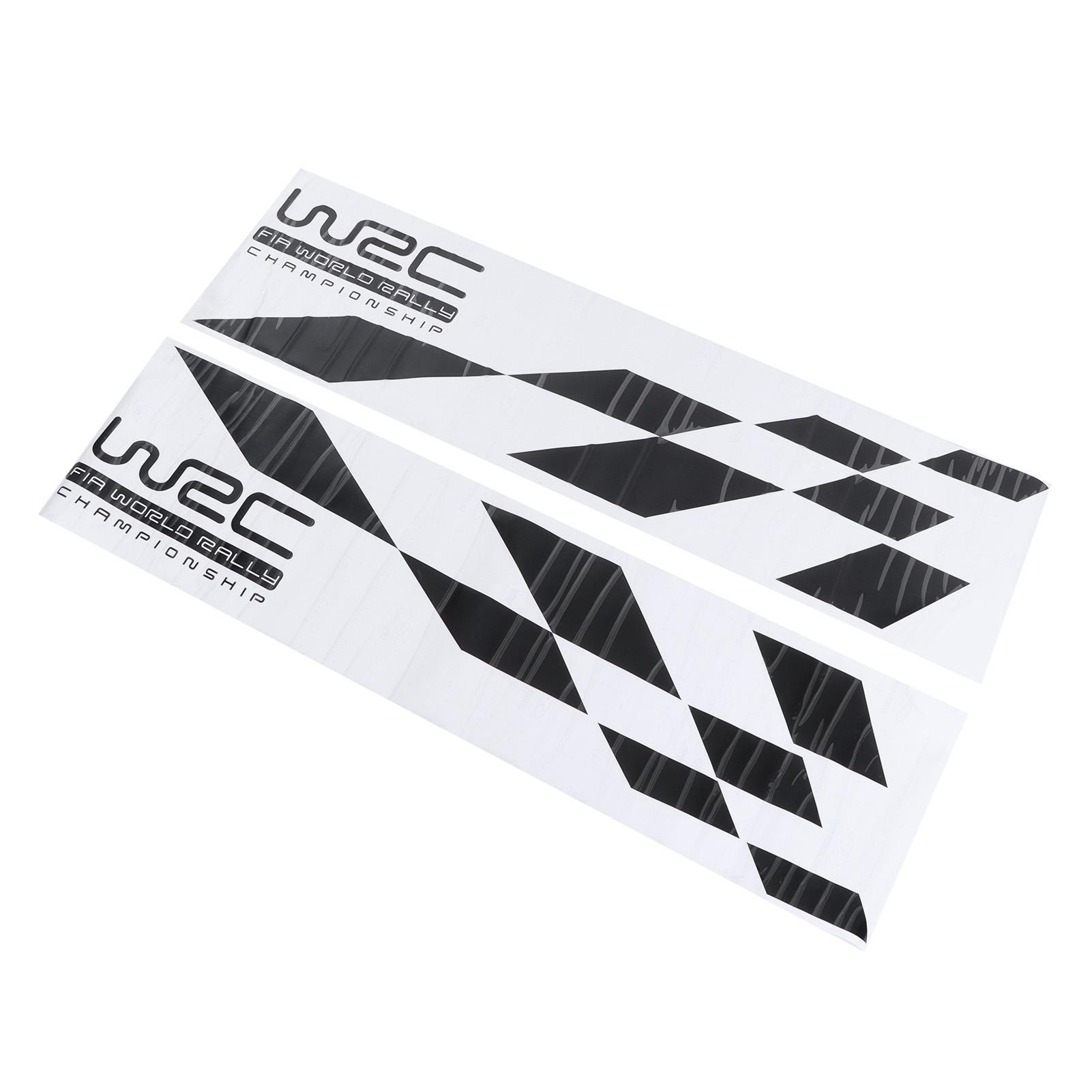 2 Stück Wasserfeste, Schwarze Pvc-autotüraufkleber Im Karomuster, Universelle Dekoration, Außenaufkleber