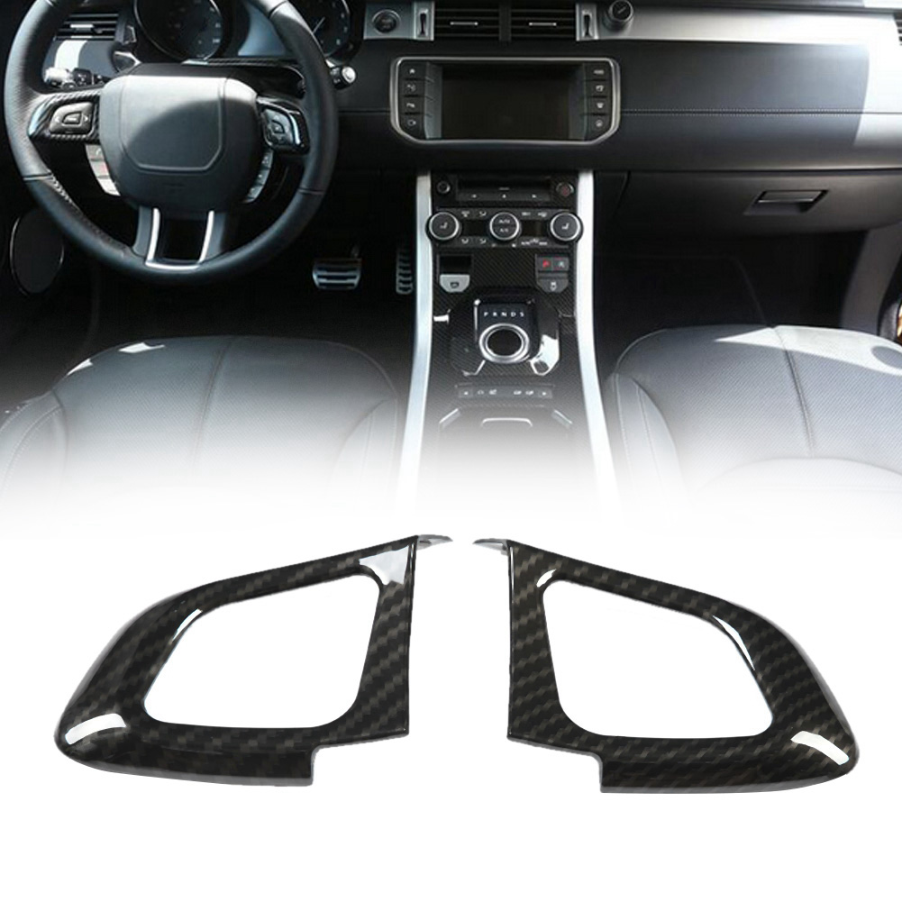 2 Linke Lenkradknopfblenden Für Land Rover Range Rover Evoque (2012–2017), Schwarze Kunststoff-innenausstattung