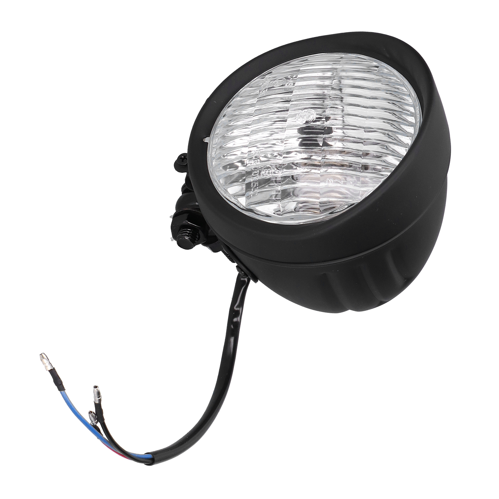 12v 5-zoll-motorradscheinwerfer Mit Klarglas, Hellem Abblend-/fernlicht, Retro-stil