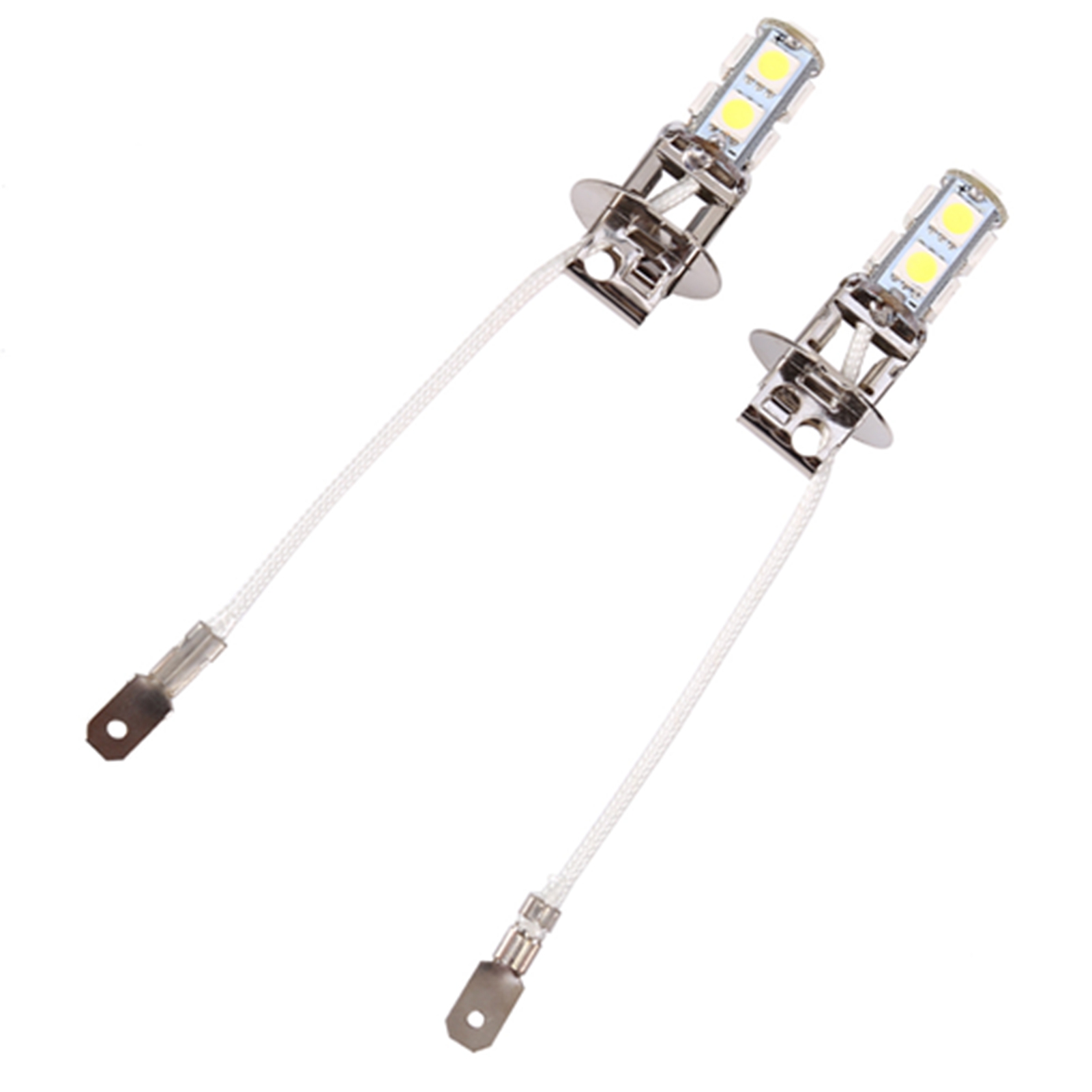 2x H3 5050 Weiße 9 Smd Led Dc12v Kfz-nebelscheinwerfer-glühbirne Led-lampe 6500k