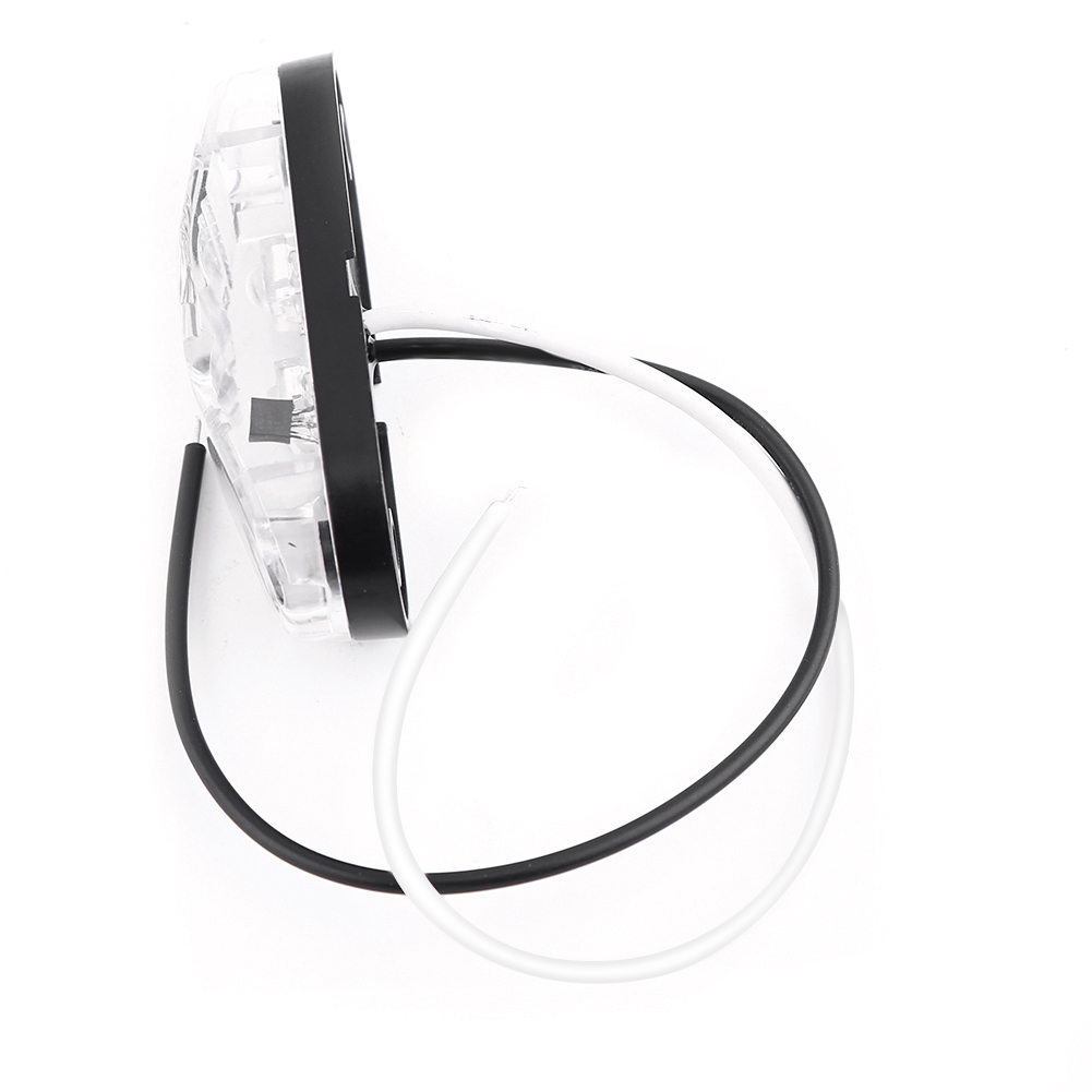 2 X Led-seitenmarkierungsleuchten Für Lkw, Anhänger, Wohnwagen, Pkw, 12 V/24 V, Weiß