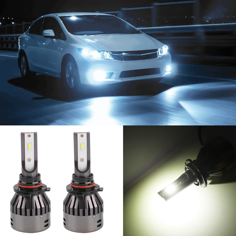 2er-pack Led-lampen 9005 H10 Hb3 60w Superhelles Weiß Auto-scheinwerfer-abblendlicht-zubehör