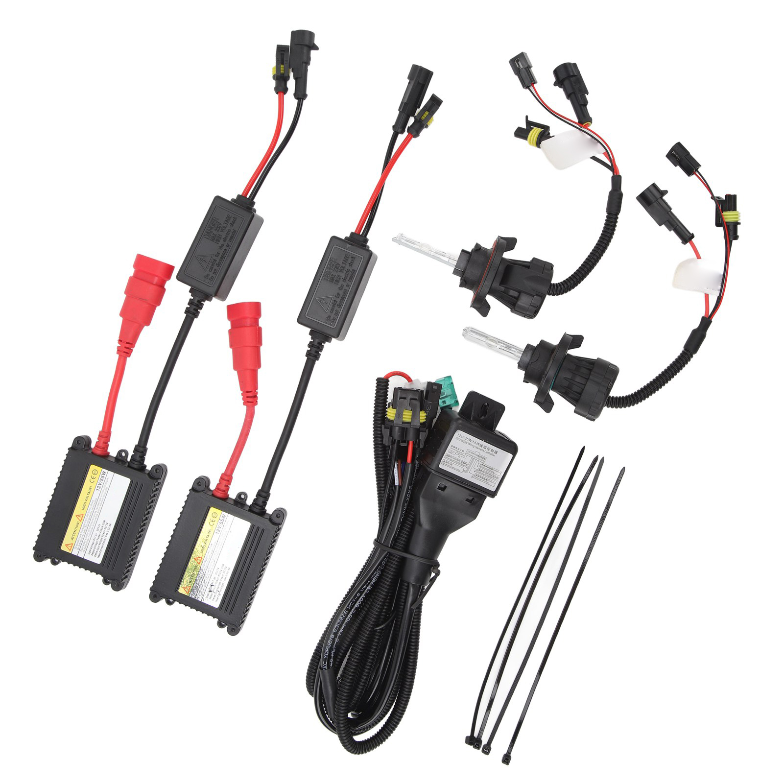 Set Mit 2 Hid-xenonlampen 55w 6000k Weißes, Weiches Licht Hohe Intensität Lange Lebensdauer Energiesparend H13-anschluss Autoscheinwerfer