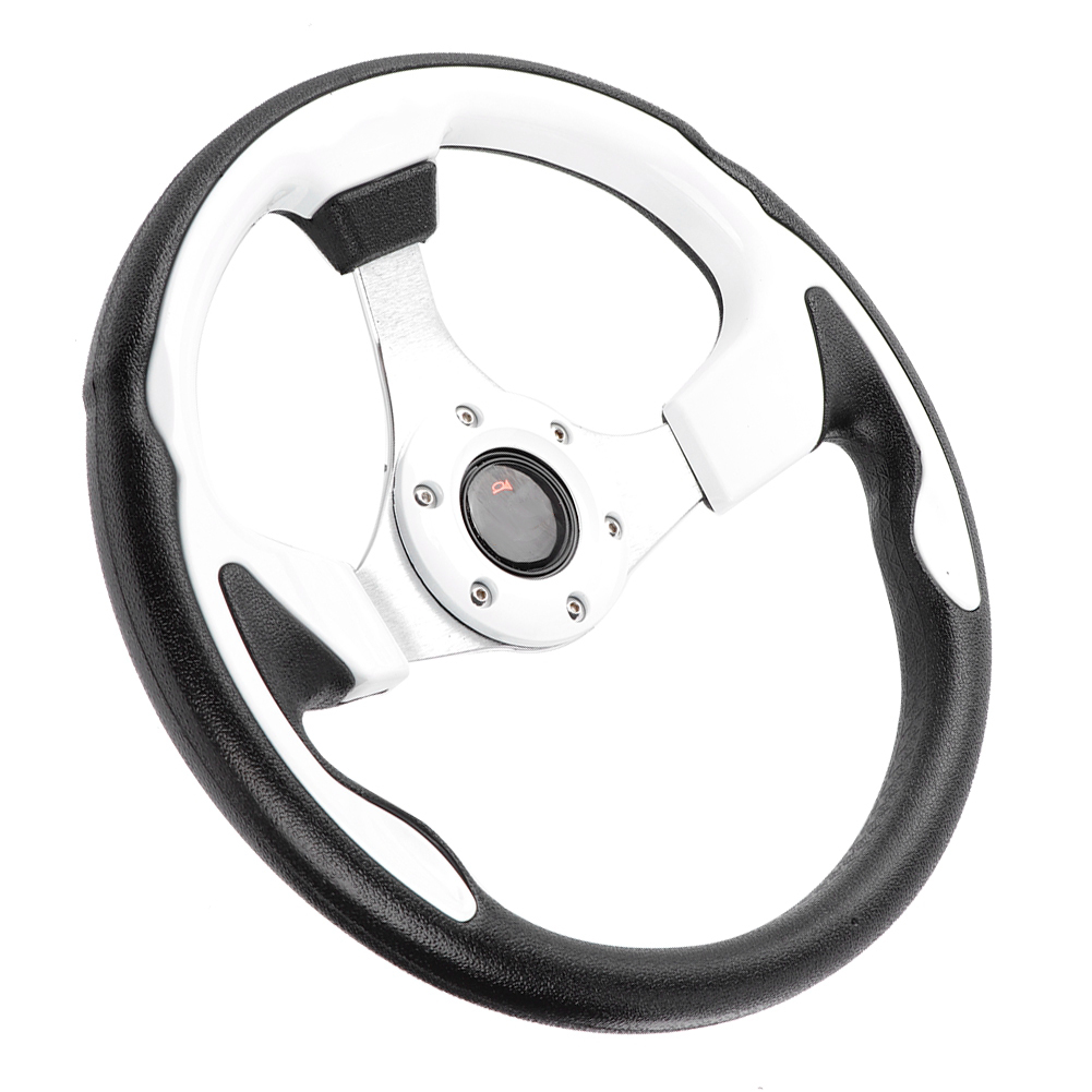 320 Mm (13 Zoll) Weißes Sportlenkrad Aus Pu-leder, Universell Für Auto, Drift Und Rennsport, Wettbewerbslenkrad.