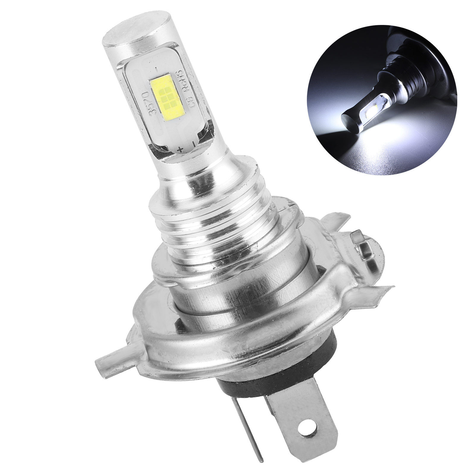 Led-nebelscheinwerfer H4 80w 12v 24v Weiß 3000k Motorrad-autolampe