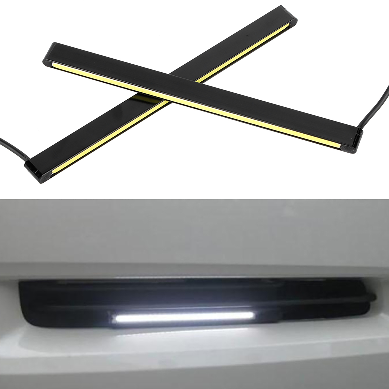 Wasserdichte Cob-tagfahrleuchte, Helle Led-drl, 16 Cm, Weiß