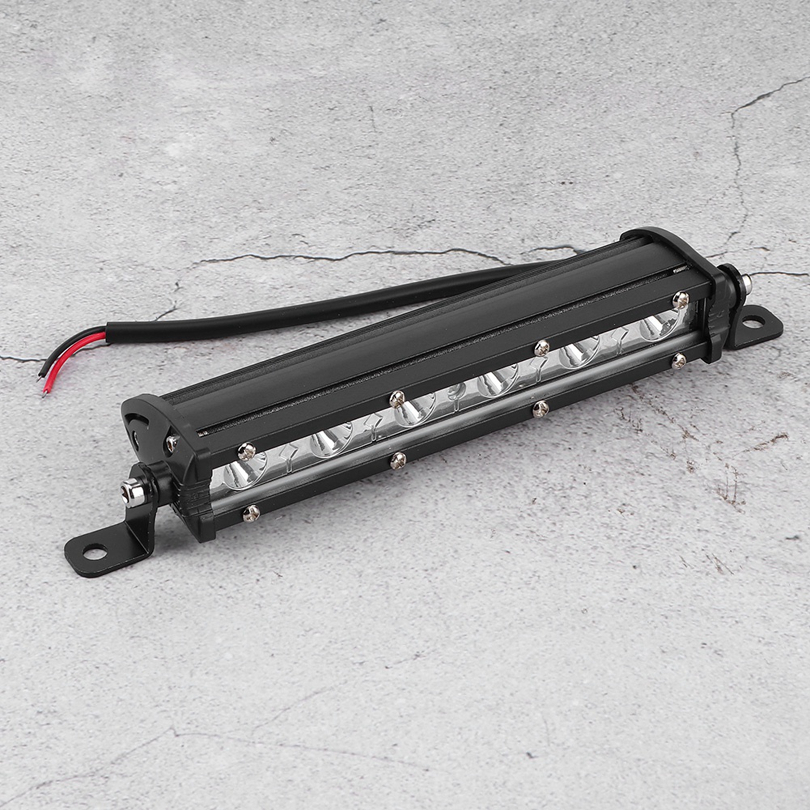 7-zoll-arbeitsleuchte, 18 W, 6 Leds, 6000 K, Weiß, Ip67, Ultradünne Lampenleiste Für Offroad-einsätze, Schiffe, Autos