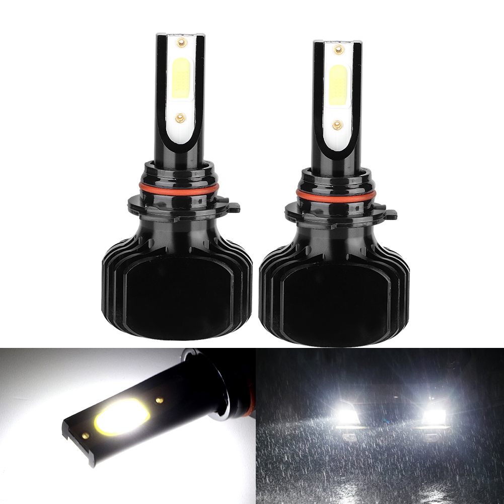 2 Led-autolampen 9006/hb4 6000k Kaltweiß, Lüfterloser Scheinwerfer, Leistungsstarke Beleuchtung, 2-teiliges Set