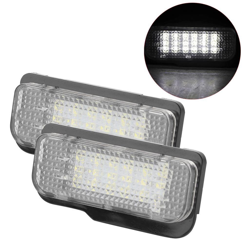 Set Mit 2 Weißen 6000k Led-kennzeichenleuchten Für Tesla Model S 2012-2015, 12v