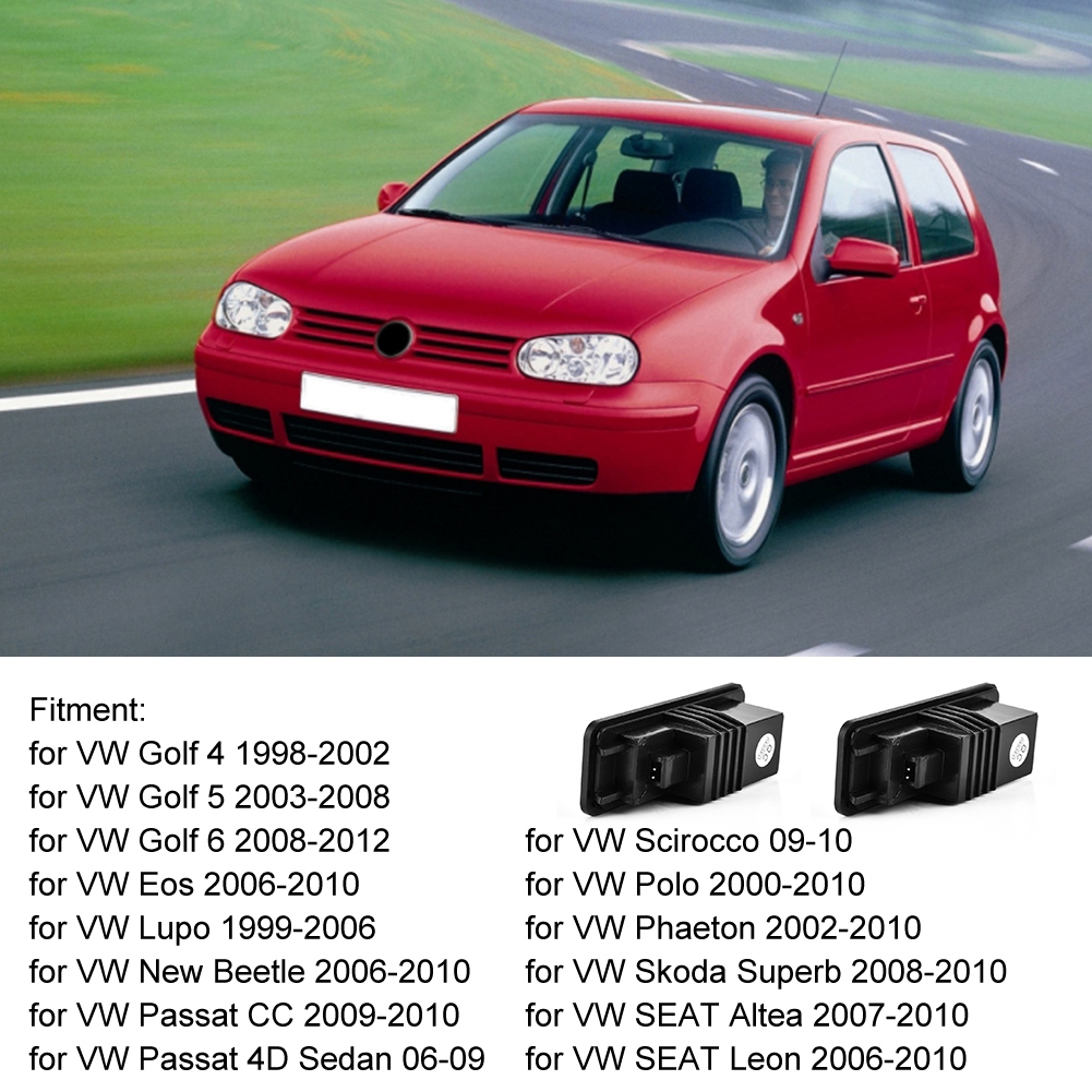 2 Led-kennzeichenleuchten Für Volkswagen Golf 4 (1998–2002), Weiße Kennzeichenleuchten, Autobeleuchtung, 2-teiliges Set